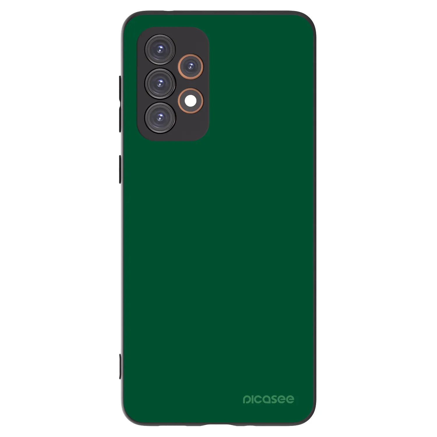 Picasee silikonowe czarne etui na Samsung Galaxy A33 5G A336 - Green Gleam
