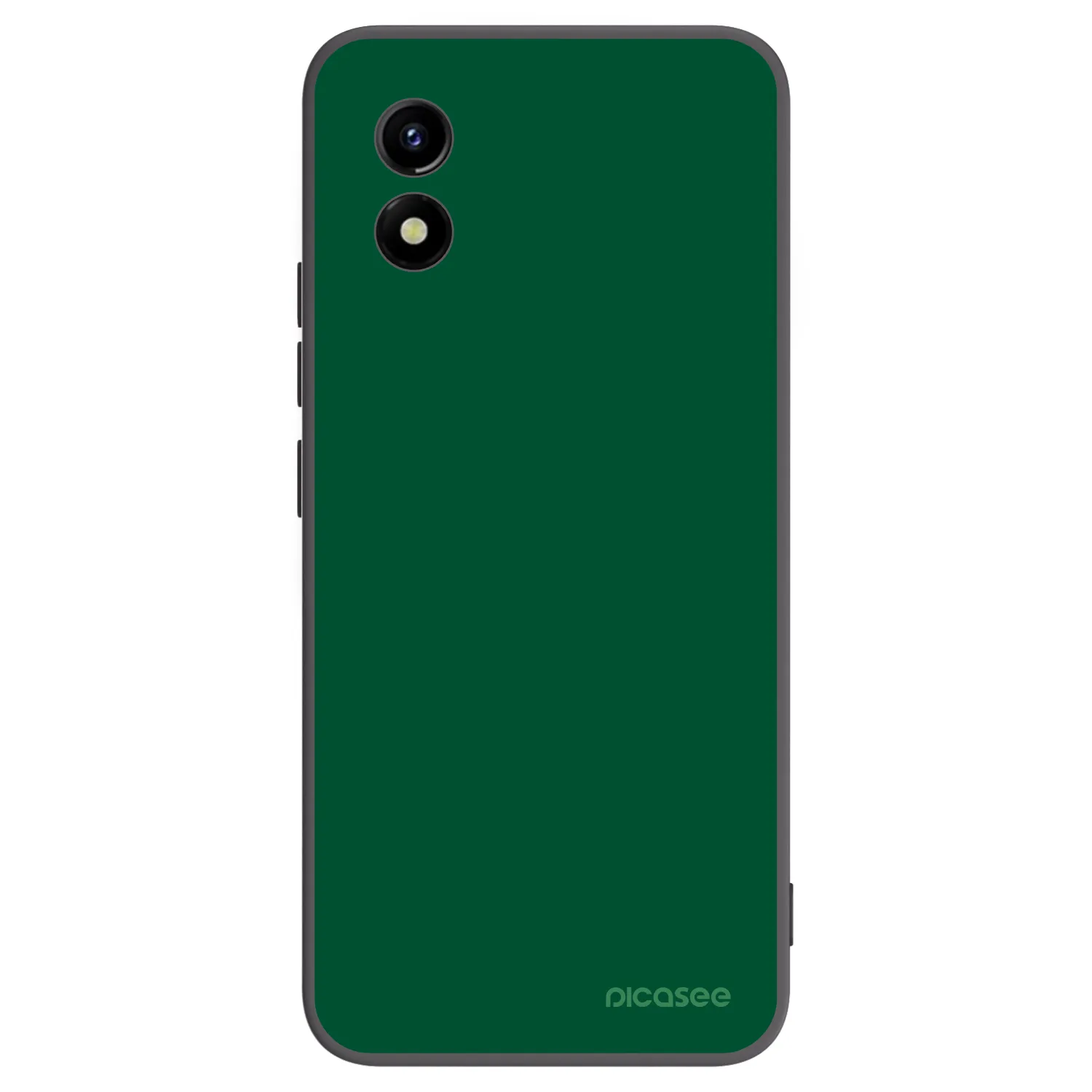 Picasee silikonowe czarne etui na Vivo Y01 - Green Gleam