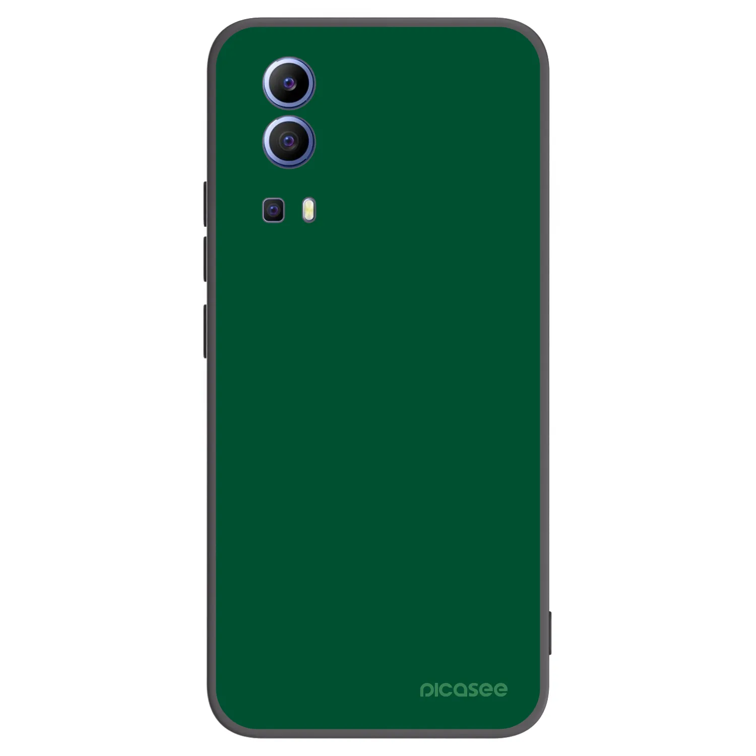 Picasee silikonowe czarne etui na Vivo Y52 5G - Green Gleam