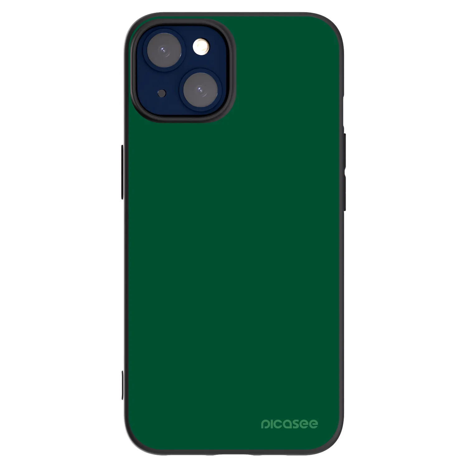 Picasee silikonowe czarne etui na Apple iPhone 14 - Green Gleam