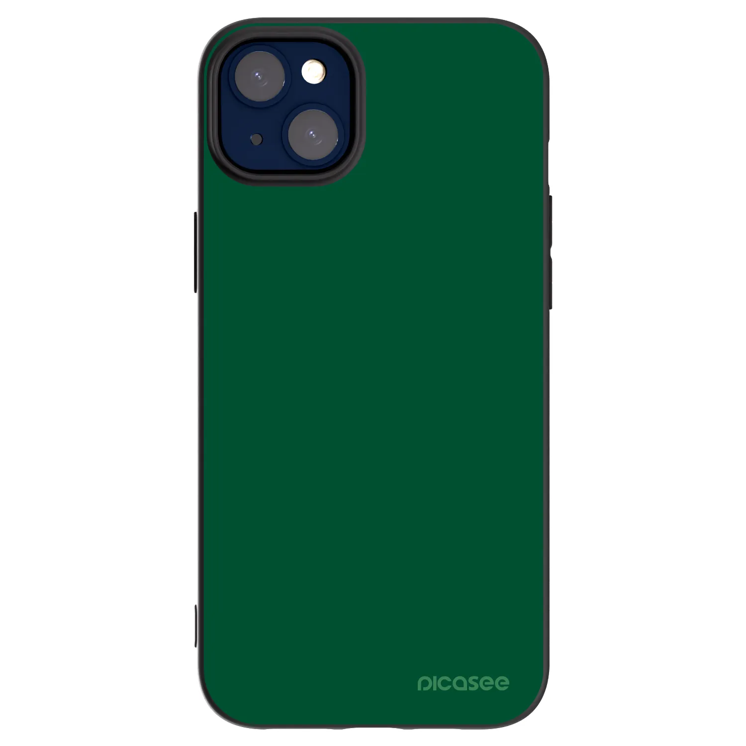 Picasee silikonowe czarne etui na Apple iPhone 14 Plus - Green Gleam