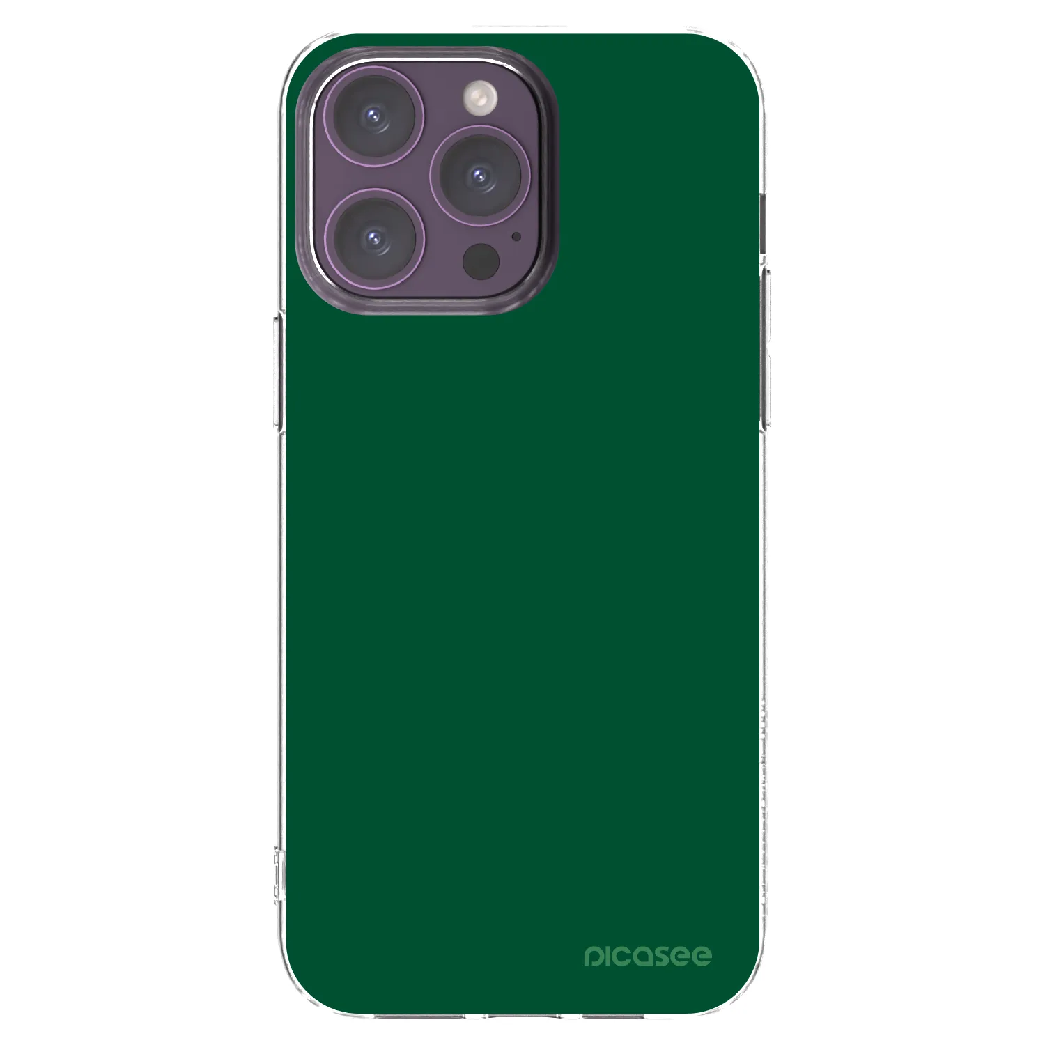 Picasee silikonowe przeźroczyste etui na Apple iPhone 14 Pro Max - Green Gleam