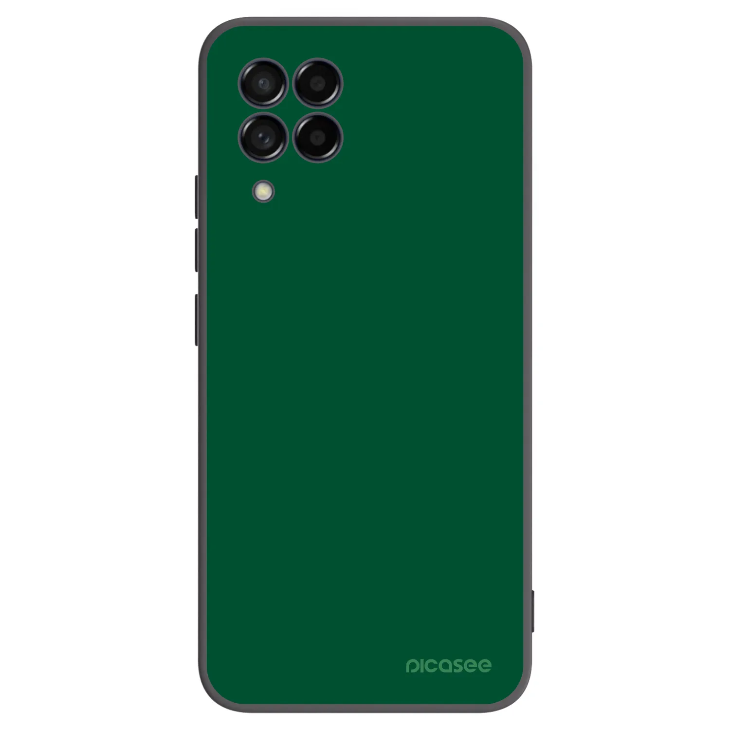 Picasee silikonowe czarne etui na Samsung Galaxy M53 5G - Green Gleam