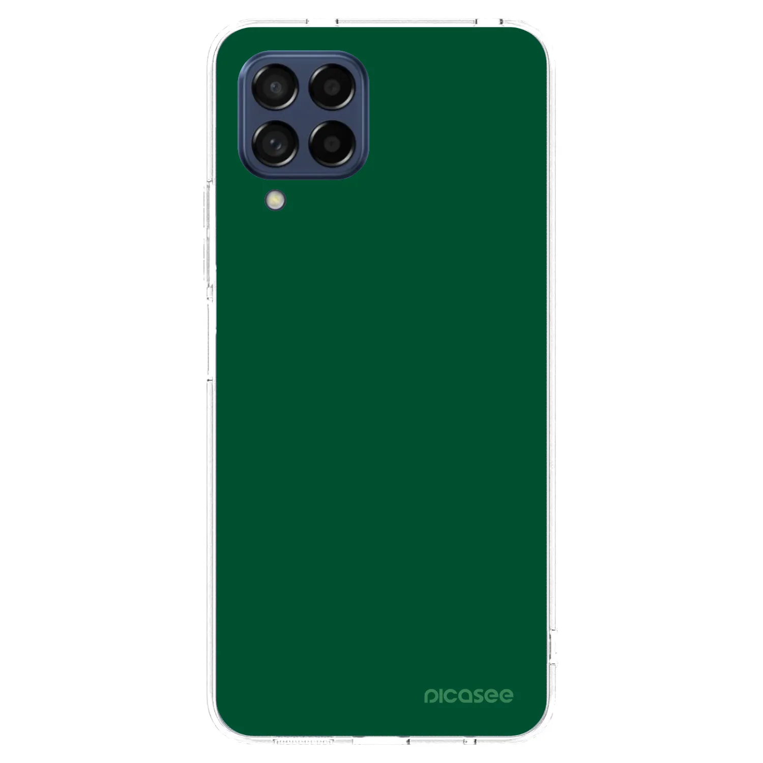 Picasee silikonowe przeźroczyste etui na Samsung Galaxy M53 5G - Green Gleam