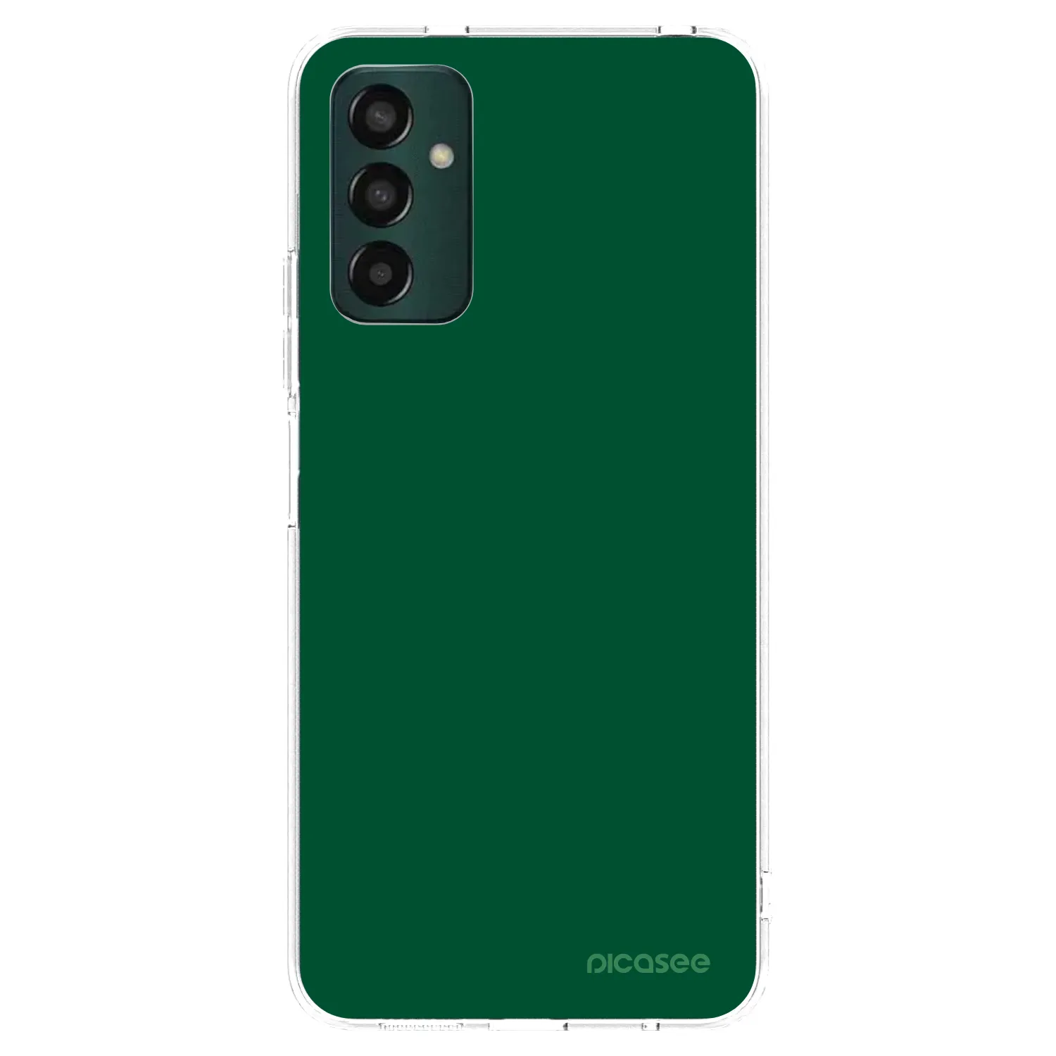 Picasee silikonowe przeźroczyste etui na Samsung Galaxy M13 M135F - Green Gleam