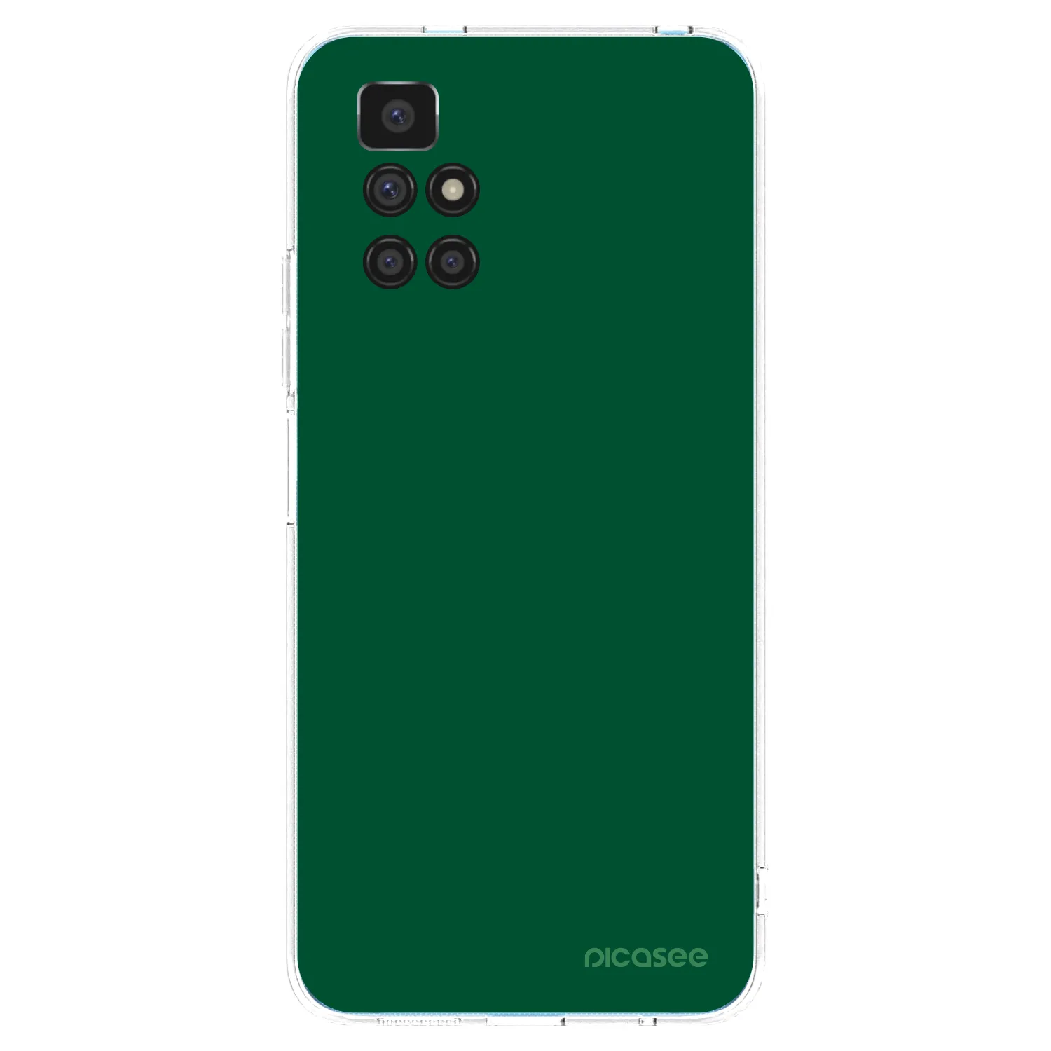 Picasee silikonowe przeźroczyste etui na Xiaomi Redmi 10 (2022) - Green Gleam