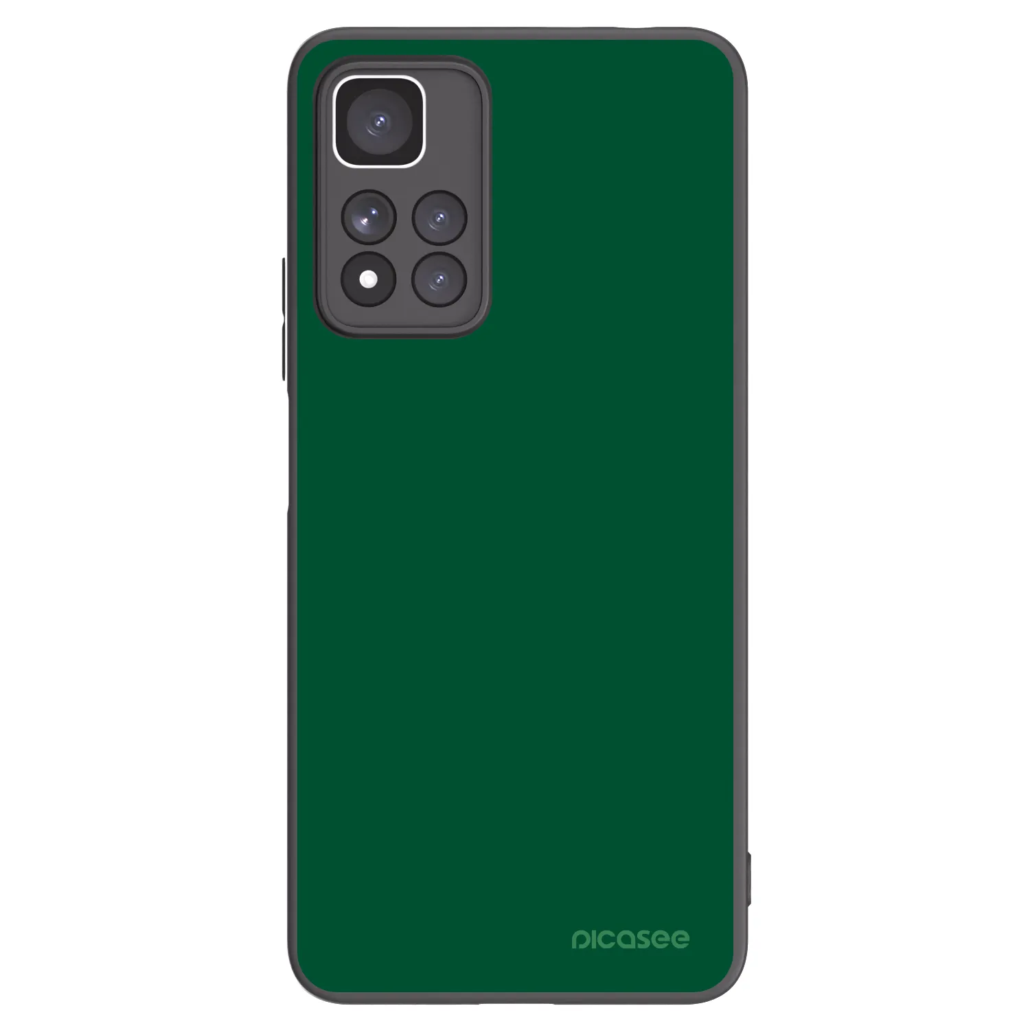 Picasee silikonowe czarne etui na Xiaomi Redmi Note 11 Pro+ 5G - Green Gleam