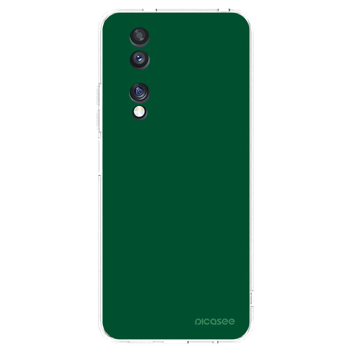 Picasee silikonowe przeźroczyste etui na Honor 70 - Green Gleam