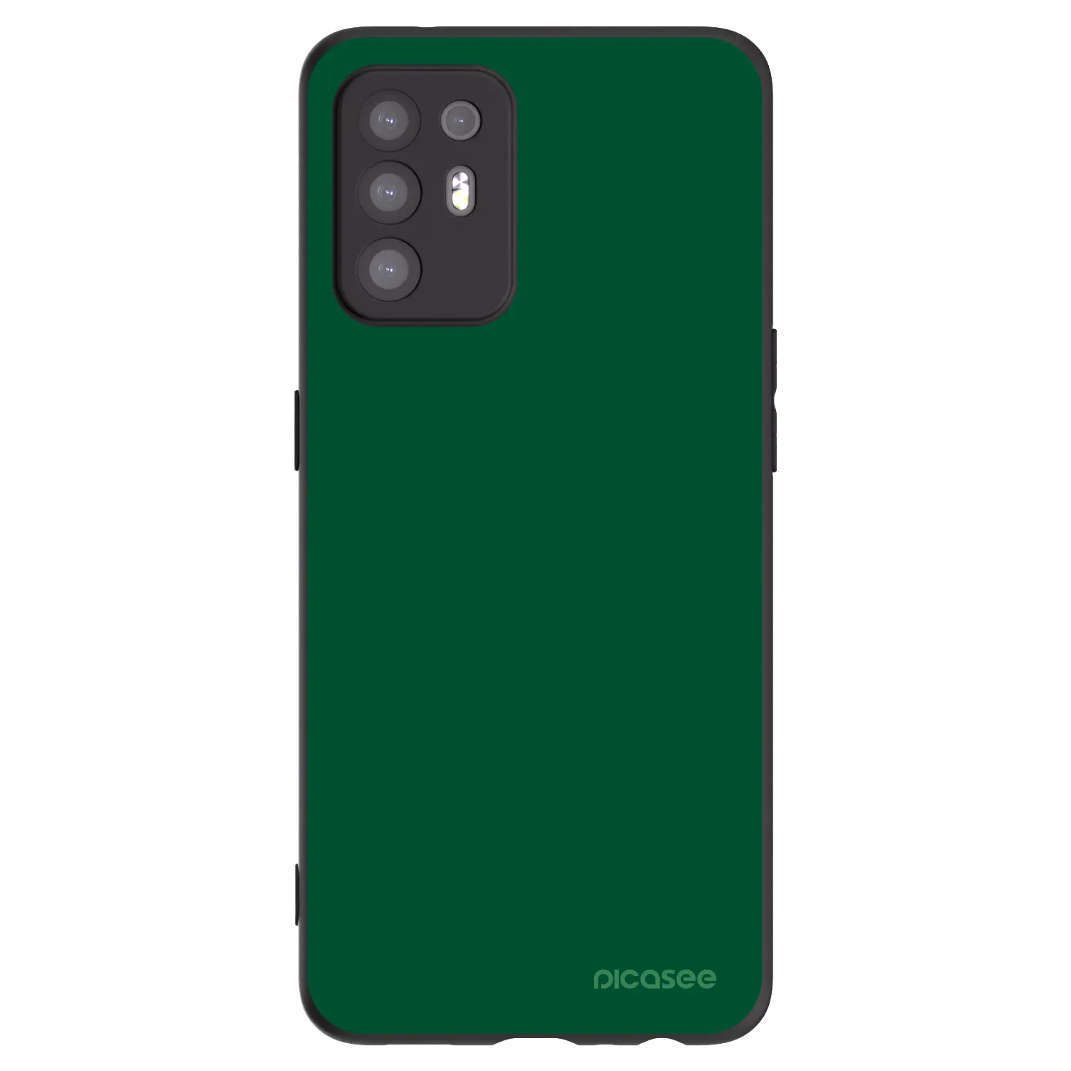 Picasee silikonowe czarne etui na OPPO A94 5G - Green Gleam