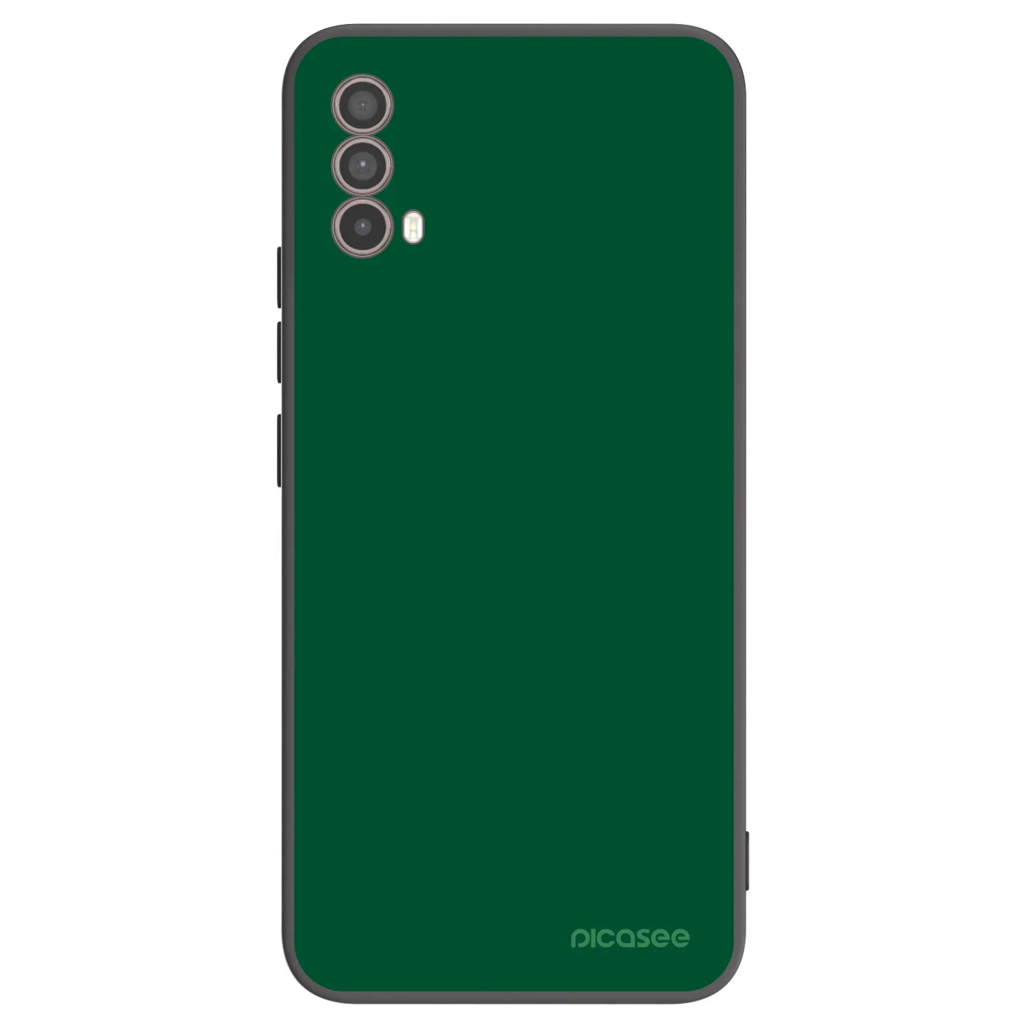 Picasee silikonowe czarne etui na Motorola Moto E40 - Green Gleam