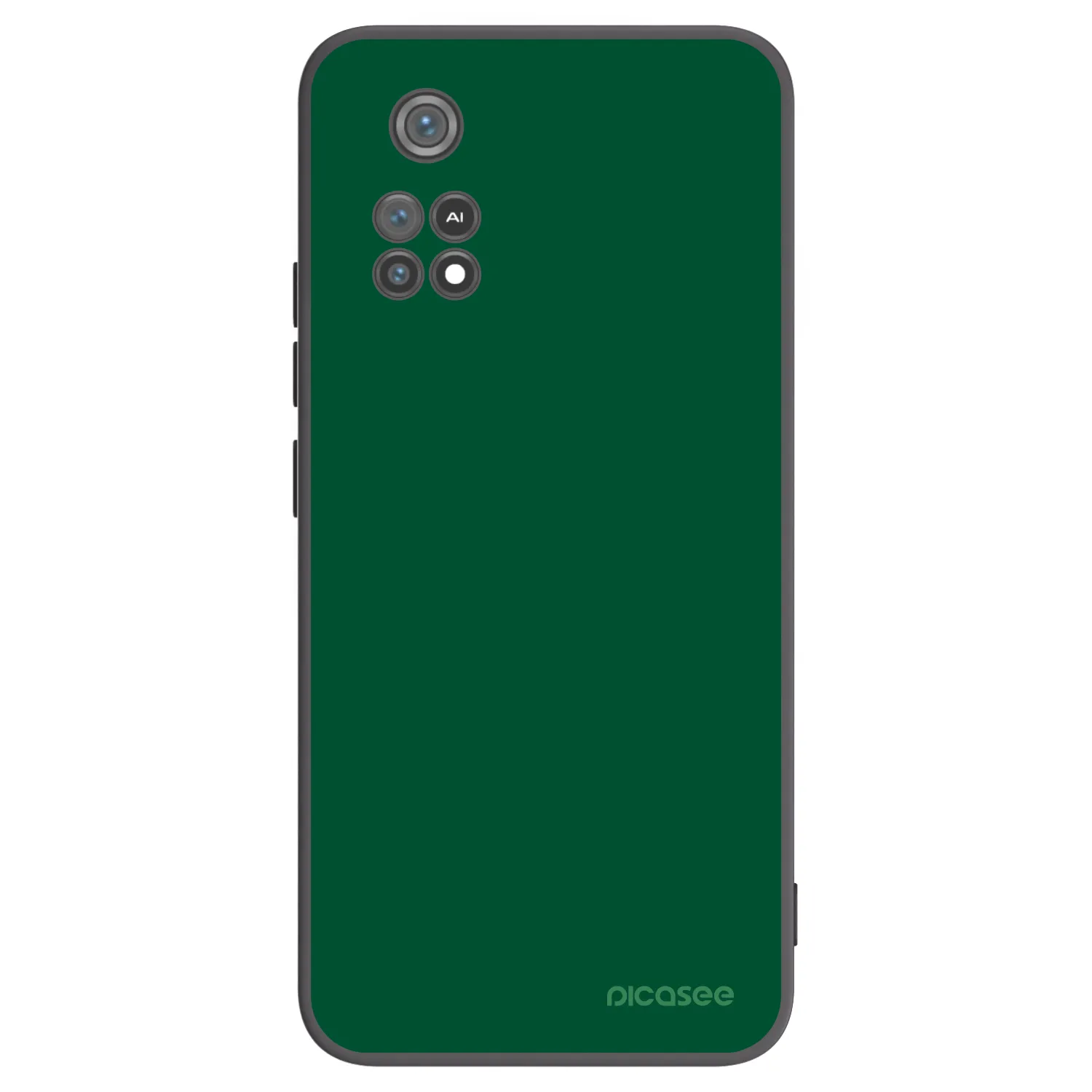 Picasee silikonowe czarne etui na Xiaomi Poco M4 Pro - Green Gleam