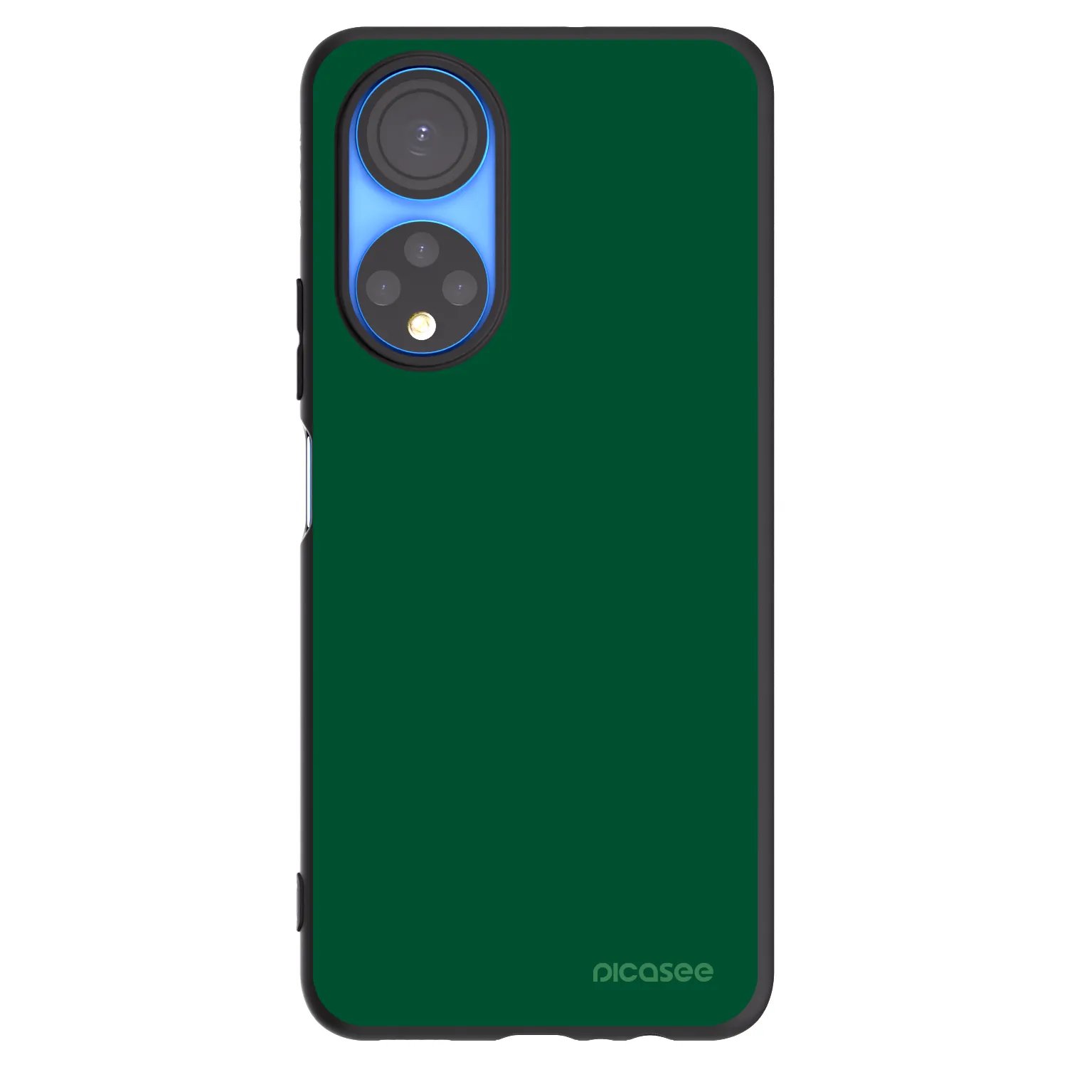 Picasee silikonowe czarne etui na Honor X7 - Green Gleam