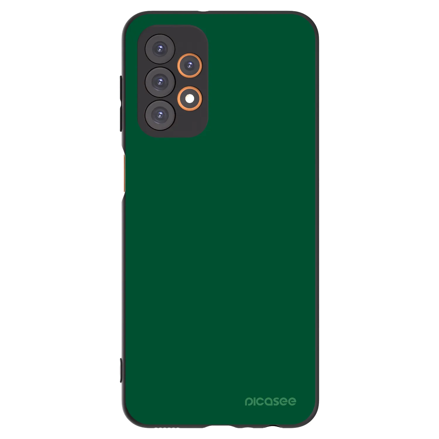 Picasee silikonowe czarne etui na Samsung Galaxy A23 A235F 4G - Green Gleam