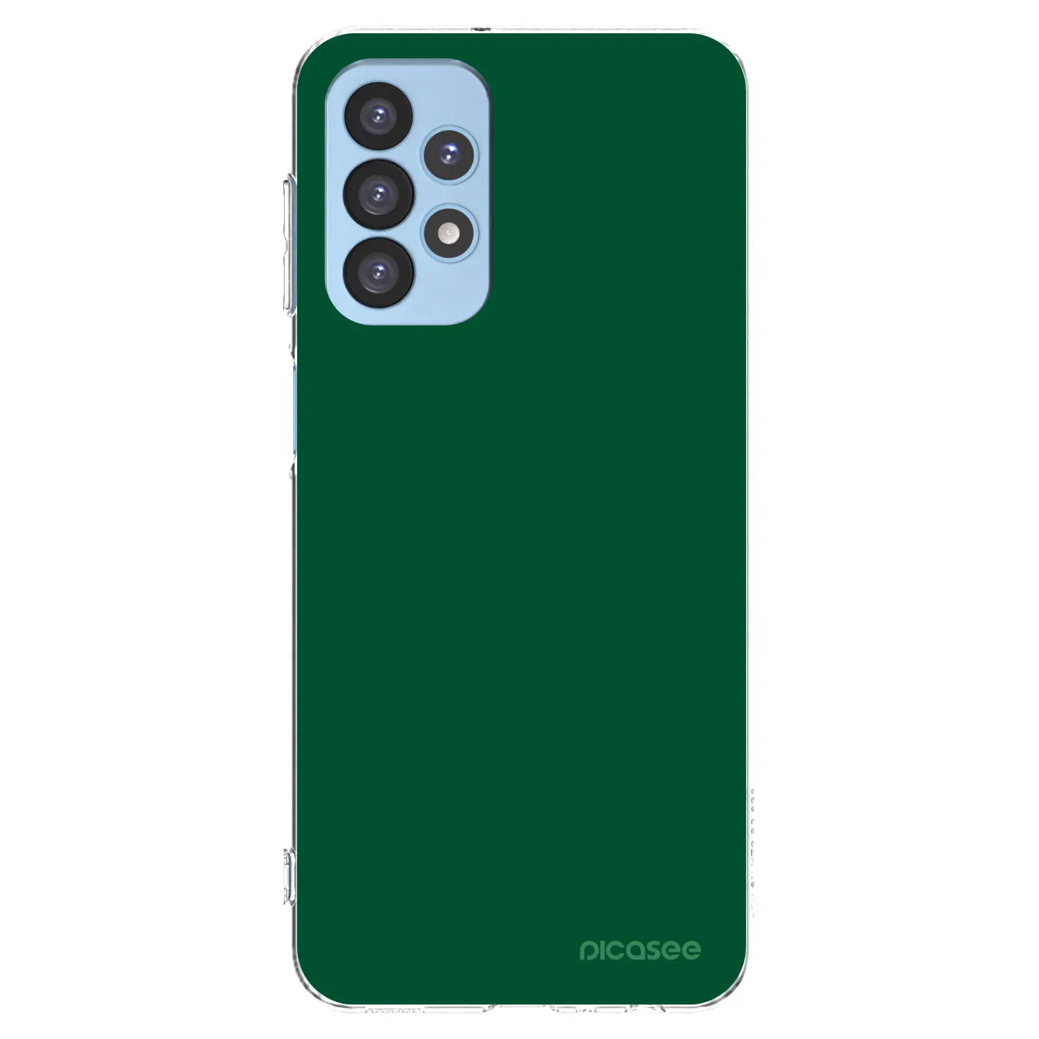 Picasee silikonowe przeźroczyste etui na Samsung Galaxy A23 A235F 4G - Green Gleam