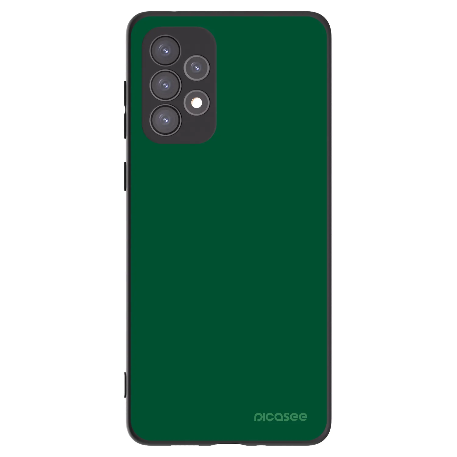 Picasee silikonowe czarne etui na Samsung Galaxy A73 5G - Green Gleam