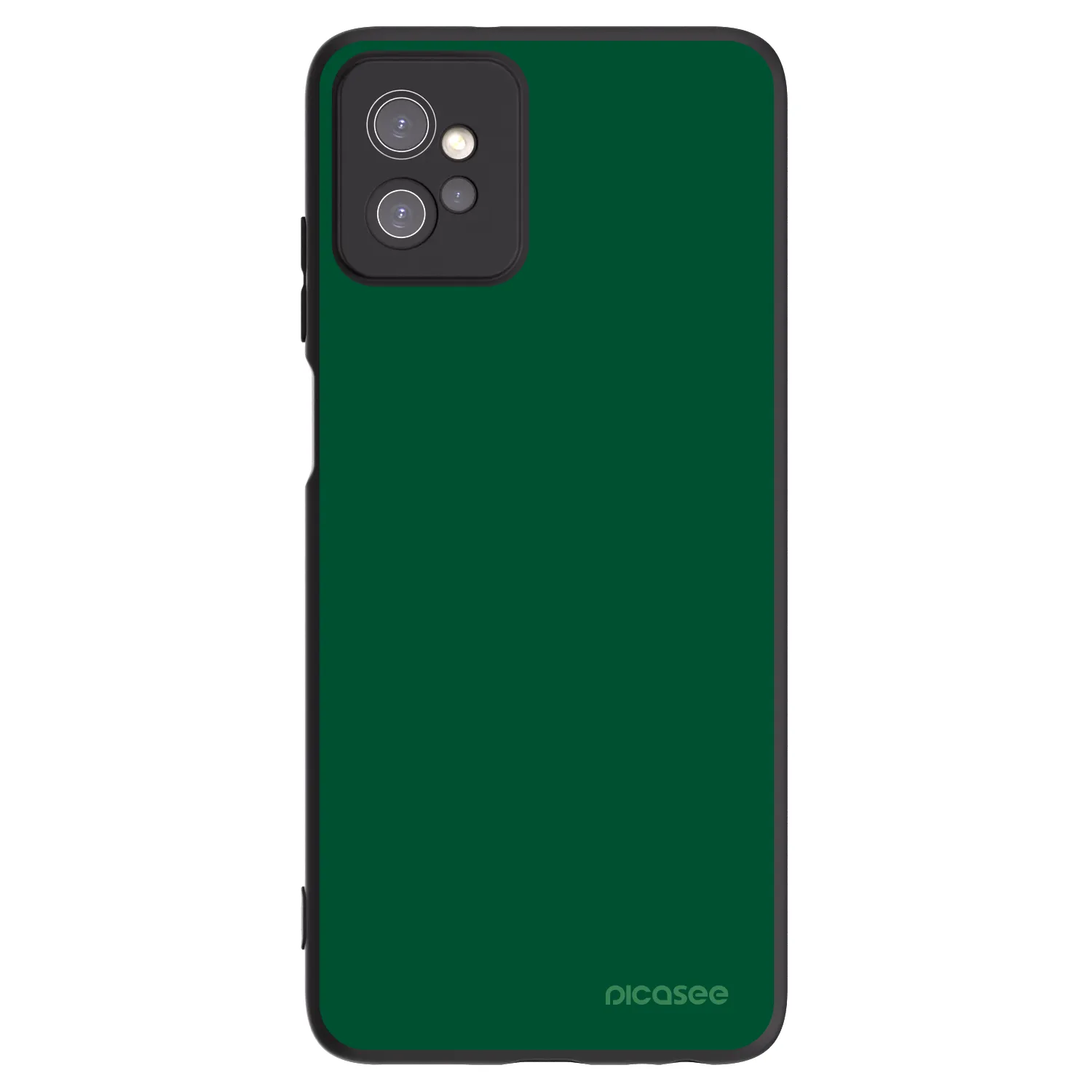Picasee silikonowe czarne etui na Motorola Moto G32 - Green Gleam