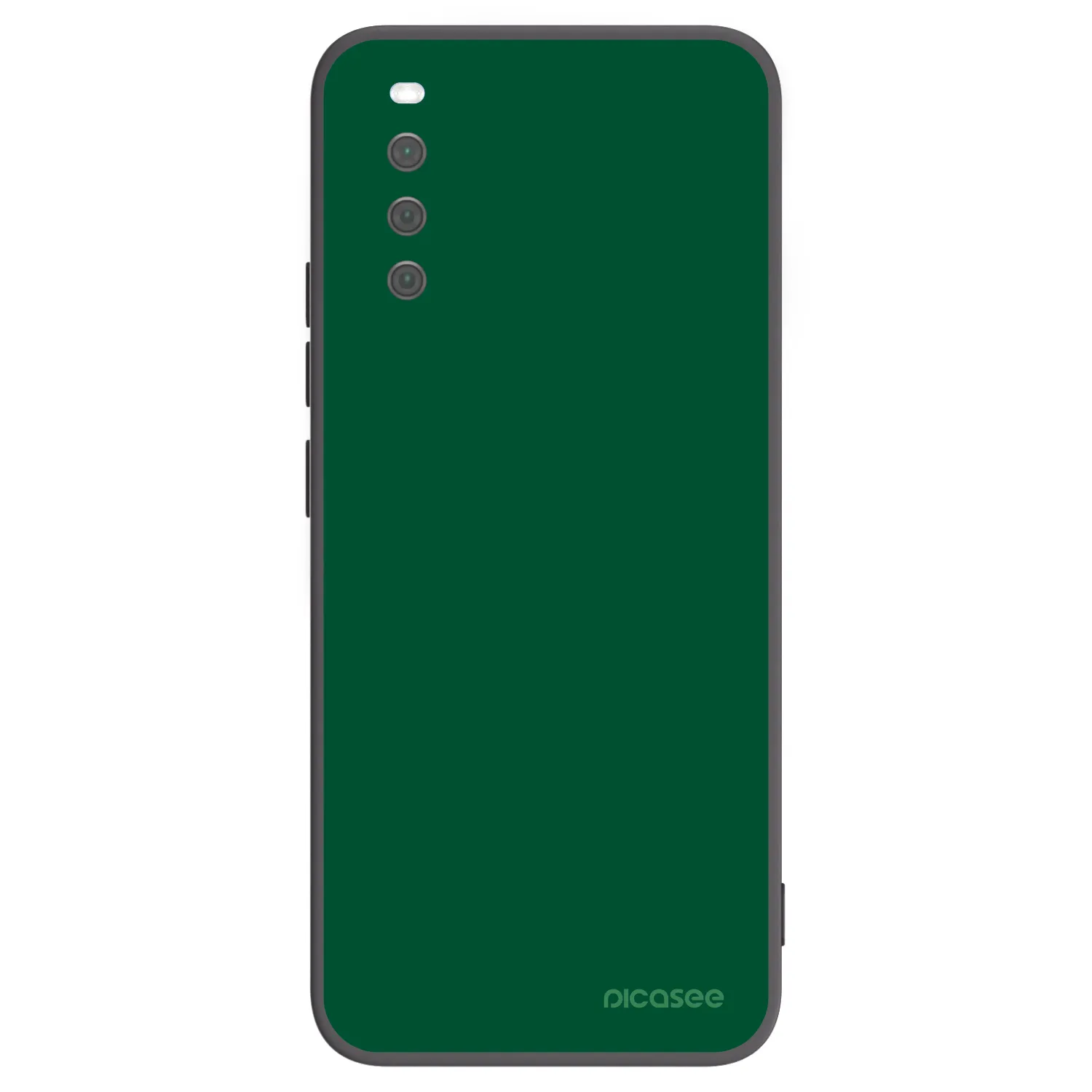 Picasee silikonowe czarne etui na Sony Xperia 10 III - Green Gleam