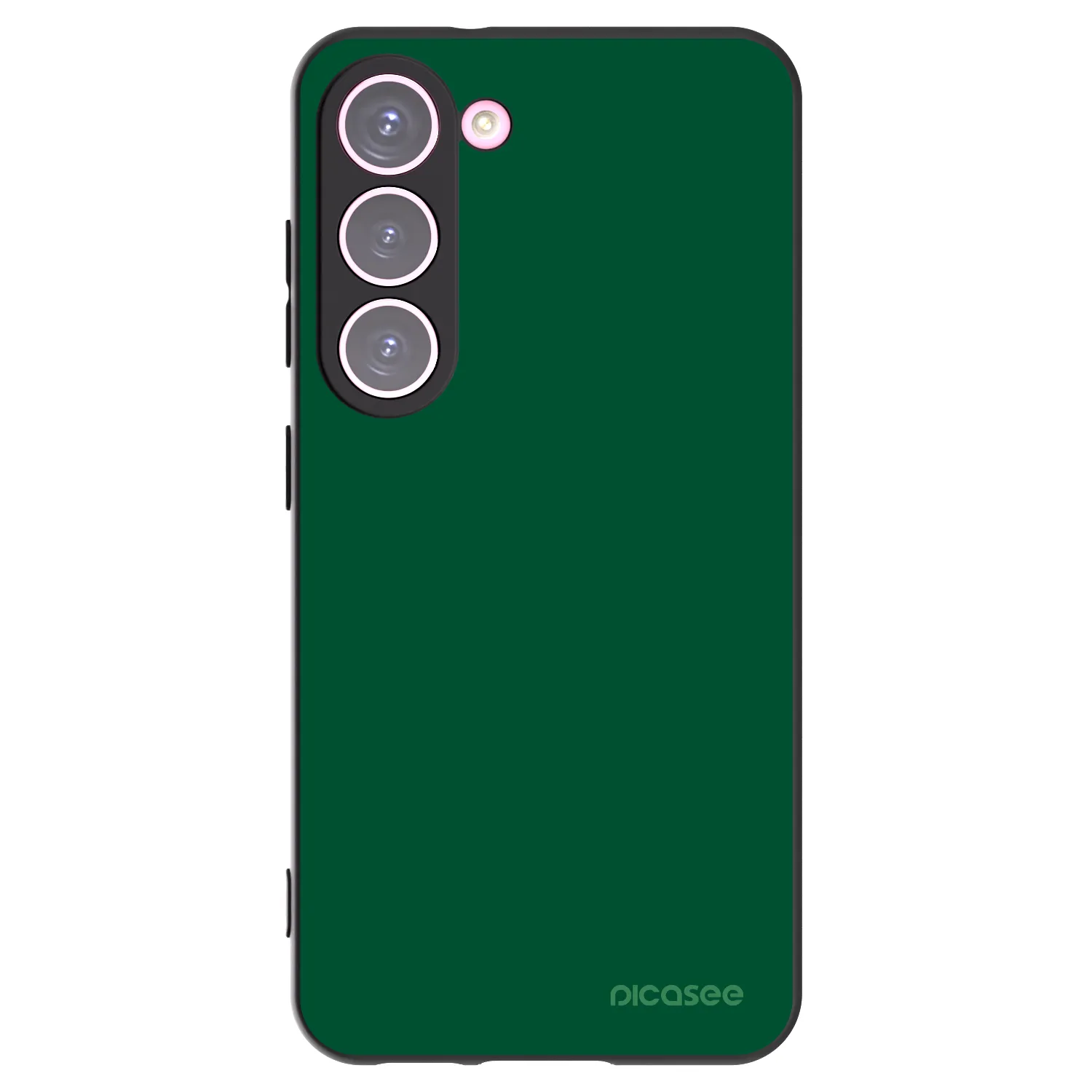 Picasee silikonowe czarne etui na Samsung Galaxy S23 5G - Green Gleam