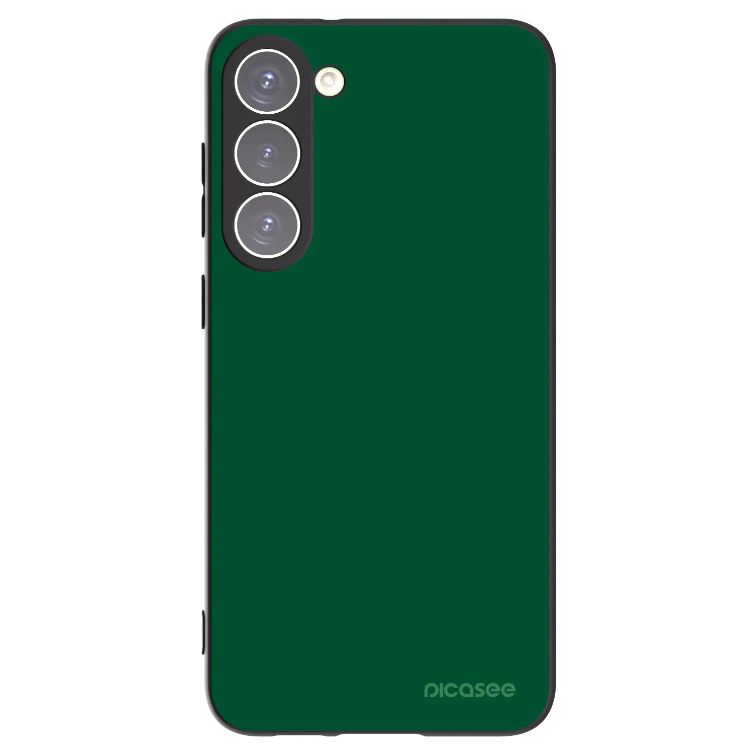 Picasee silikonowe czarne etui na Samsung Galaxy S23+ 5G - Green Gleam