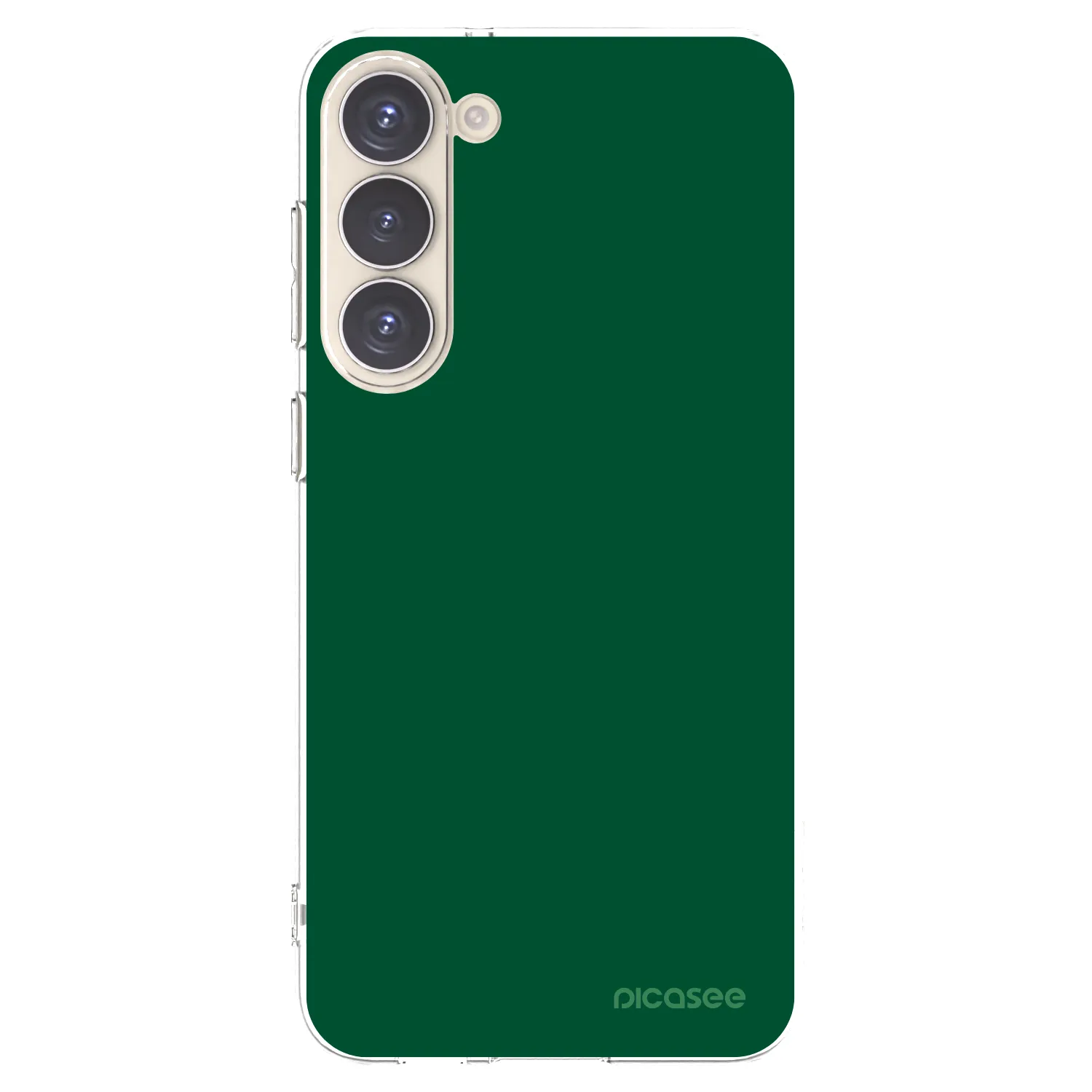 Picasee silikonowe przeźroczyste etui na Samsung Galaxy S23+ 5G - Green Gleam