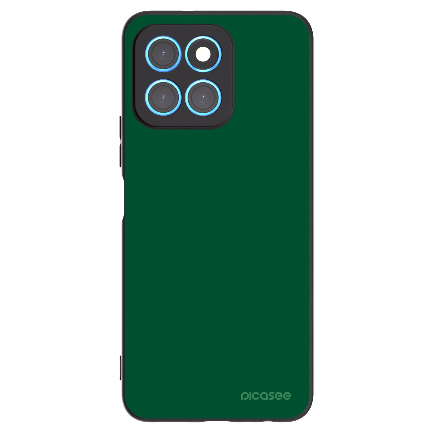 Picasee silikonowe czarne etui na Honor X8 5G - Green Gleam
