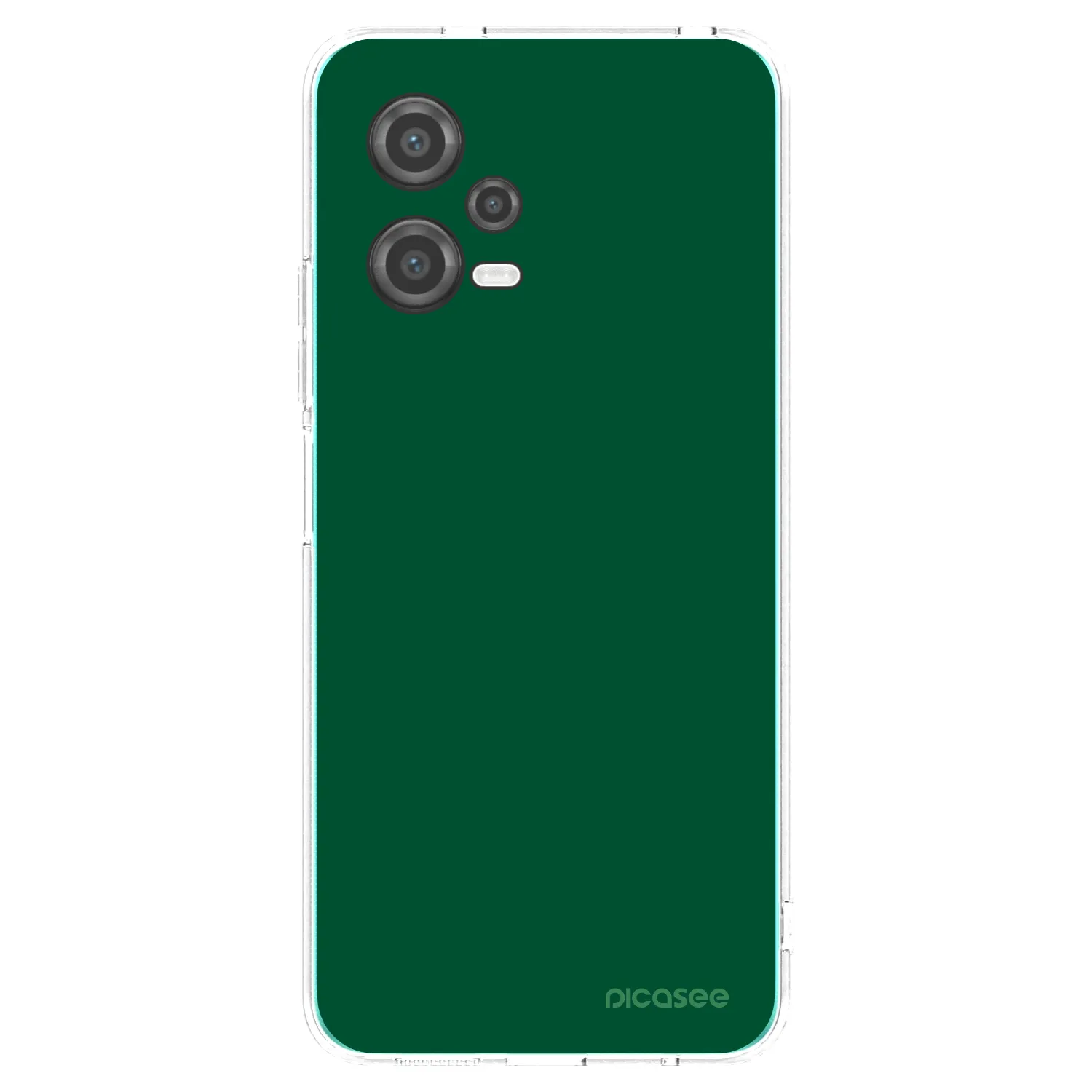 Picasee silikonowe przeźroczyste etui na Xiaomi Poco X5 - Green Gleam