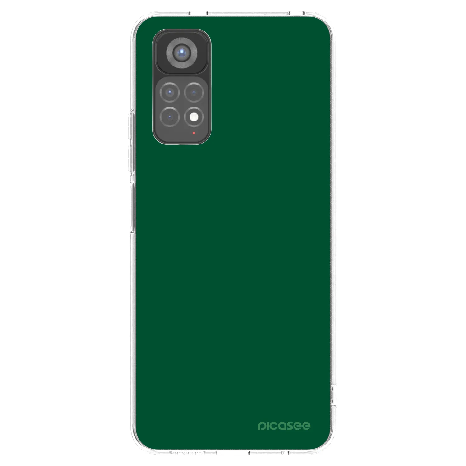 Picasee silikonowe przeźroczyste etui na Xiaomi Redmi Note 11S 5G - Green Gleam