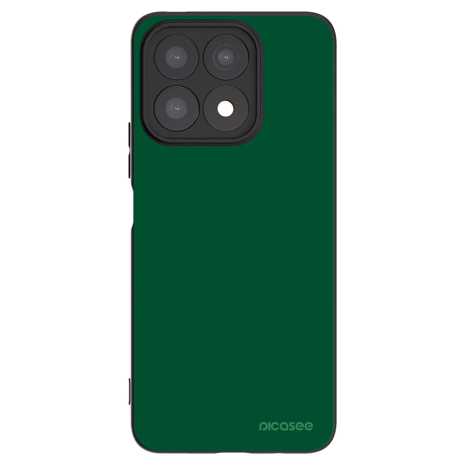 Picasee silikonowe czarne etui na Honor X8a - Green Gleam