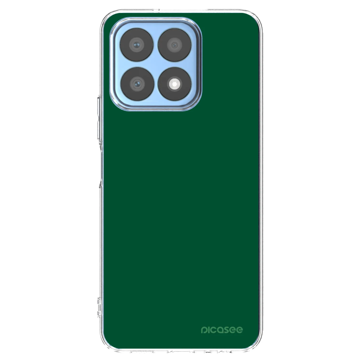 Picasee silikonowe przeźroczyste etui na Honor X8a - Green Gleam
