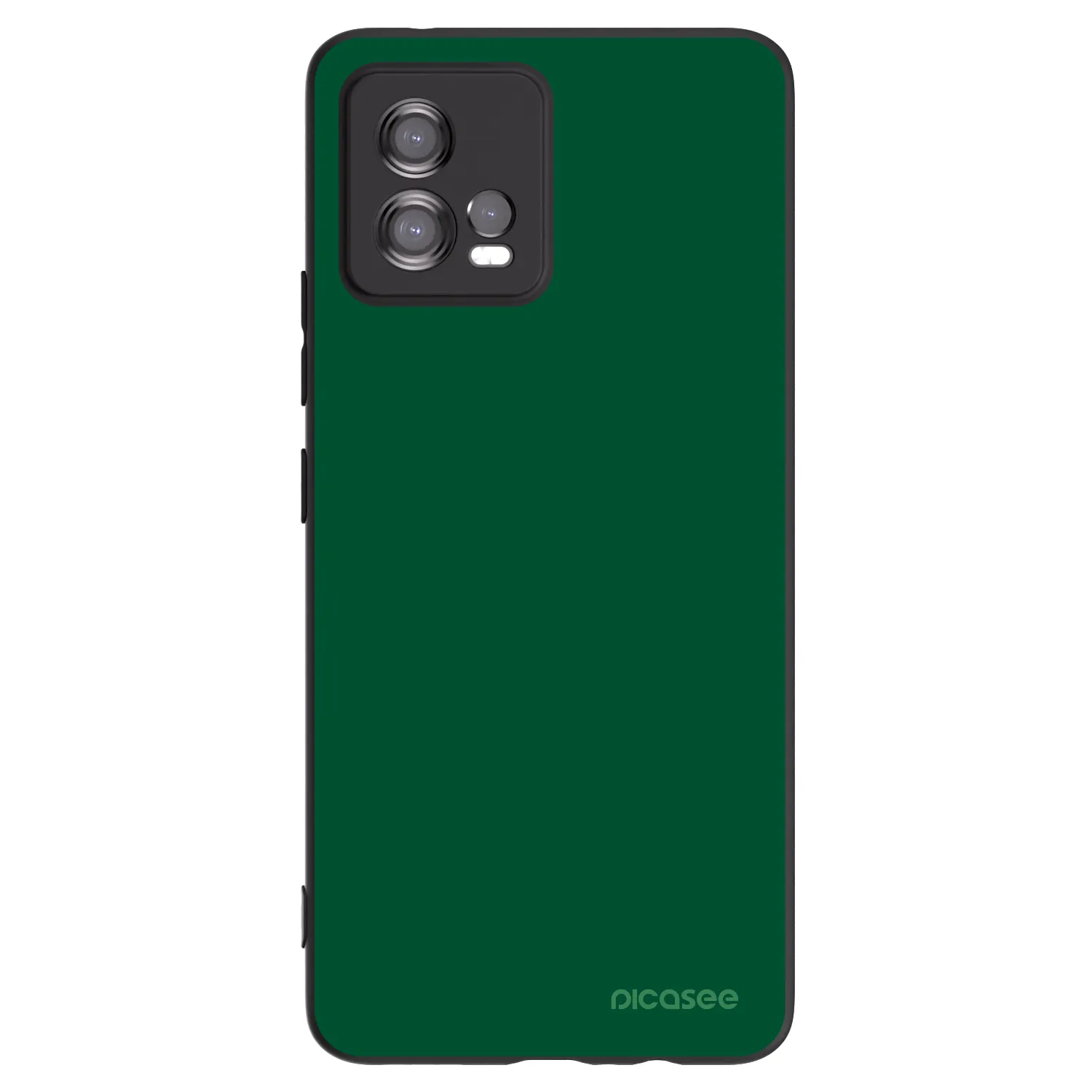 Picasee silikonowe czarne etui na Motorola Moto G72 - Green Gleam