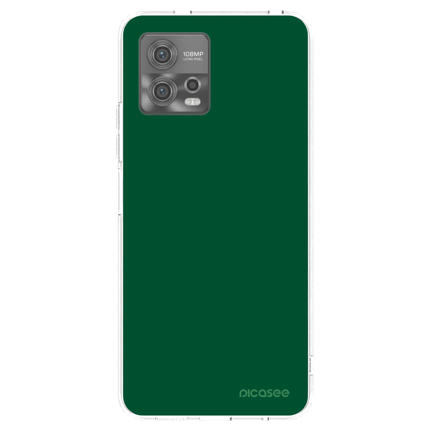 Picasee silikonowe przeźroczyste etui na Motorola Moto G72 - Green Gleam