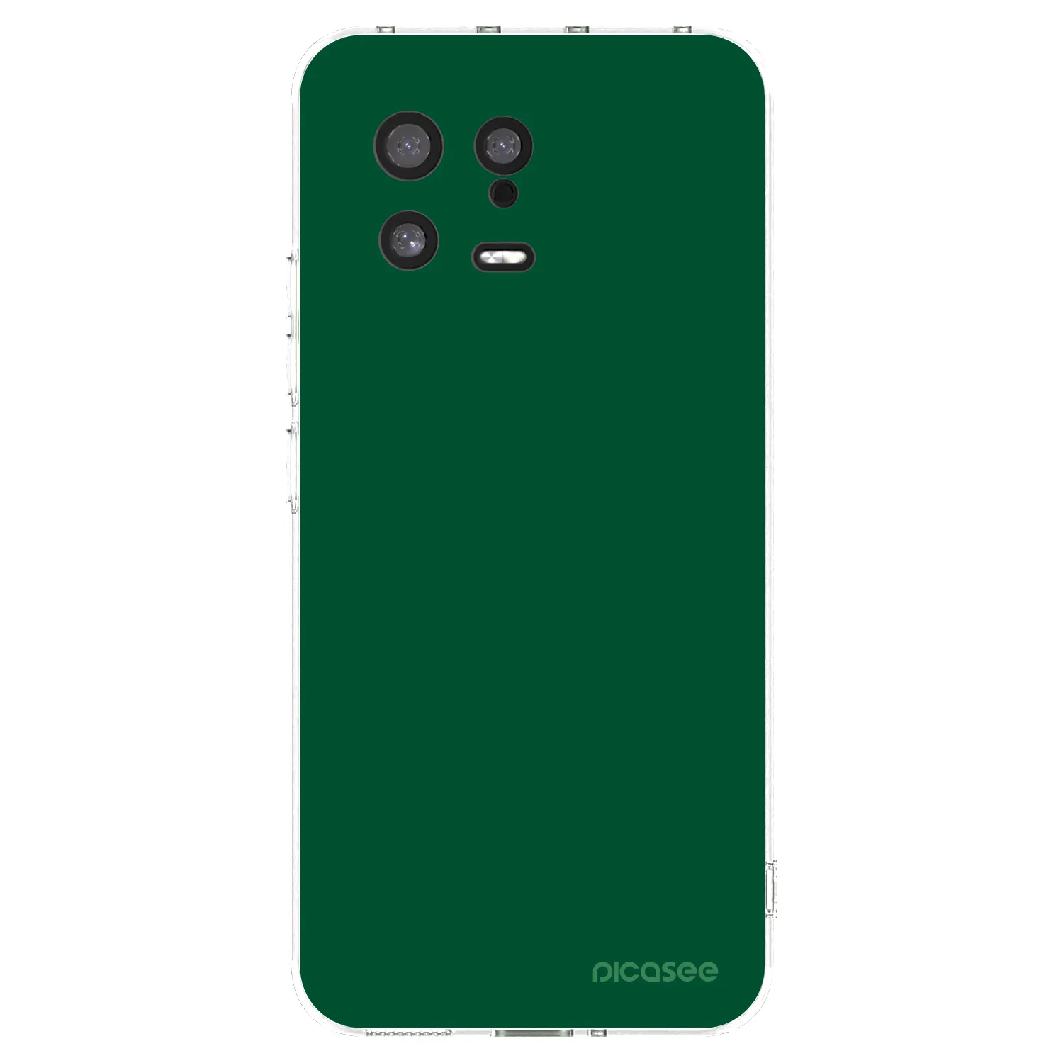 Picasee silikonowe przeźroczyste etui na Xiaomi 13 - Green Gleam