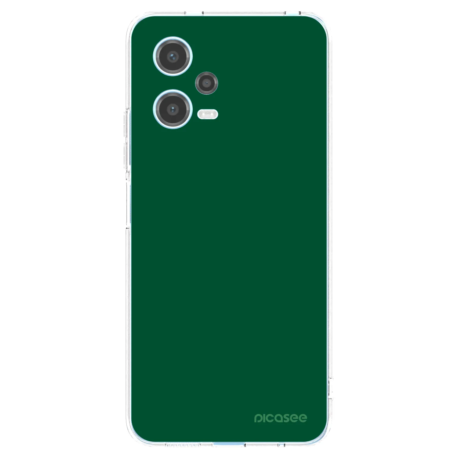 Picasee silikonowe przeźroczyste etui na Xiaomi Redmi Note 12 5G - Green Gleam