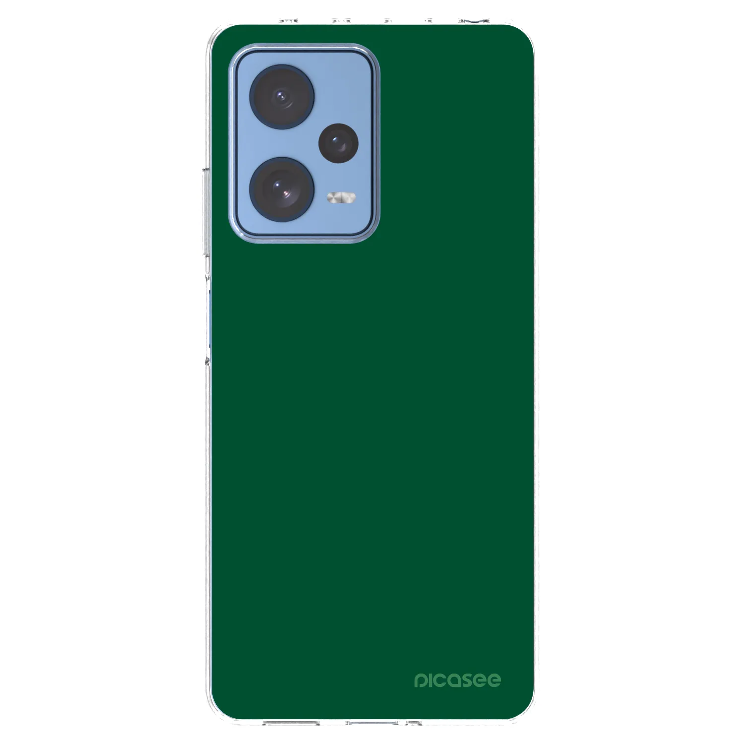 Picasee silikonowe przeźroczyste etui na Xiaomi Redmi Note 12 Pro 5G - Green Gleam