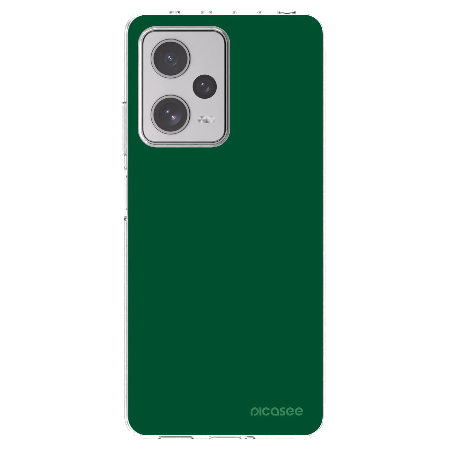 Picasee silikonowe przeźroczyste etui na Xiaomi Redmi Note 12 Pro+ 5G - Green Gleam