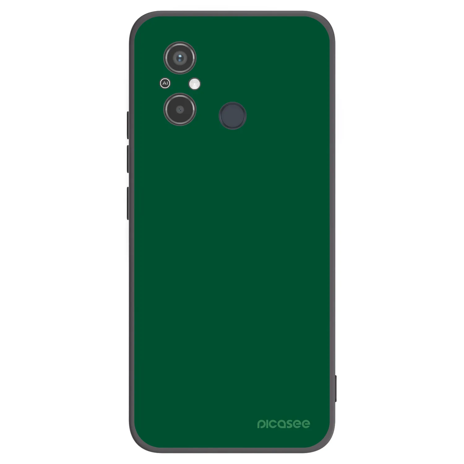 Picasee silikonowe czarne etui na Xiaomi Redmi 12C - Green Gleam