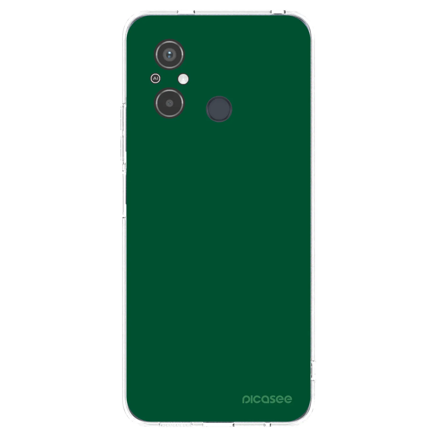 Picasee silikonowe przeźroczyste etui na Xiaomi Redmi 12C - Green Gleam
