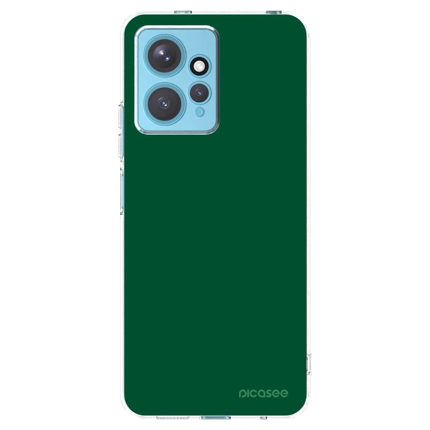 Picasee silikonowe przeźroczyste etui na Xiaomi Redmi Note 12 4G - Green Gleam