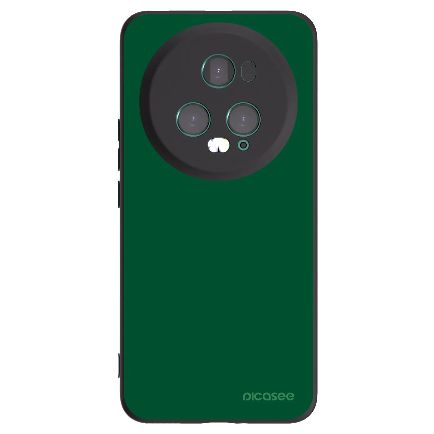 Picasee silikonowe czarne etui na Honor Magic5 Pro - Green Gleam