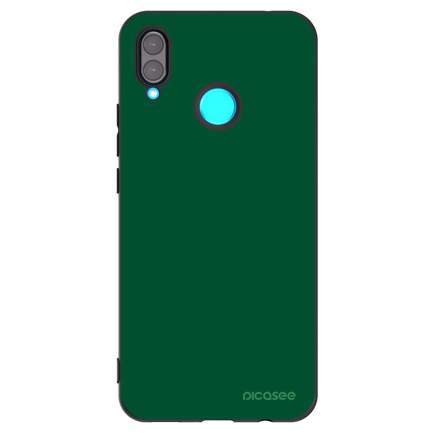 Picasee silikonowe czarne etui na Huawei Nova 3i - Green Gleam