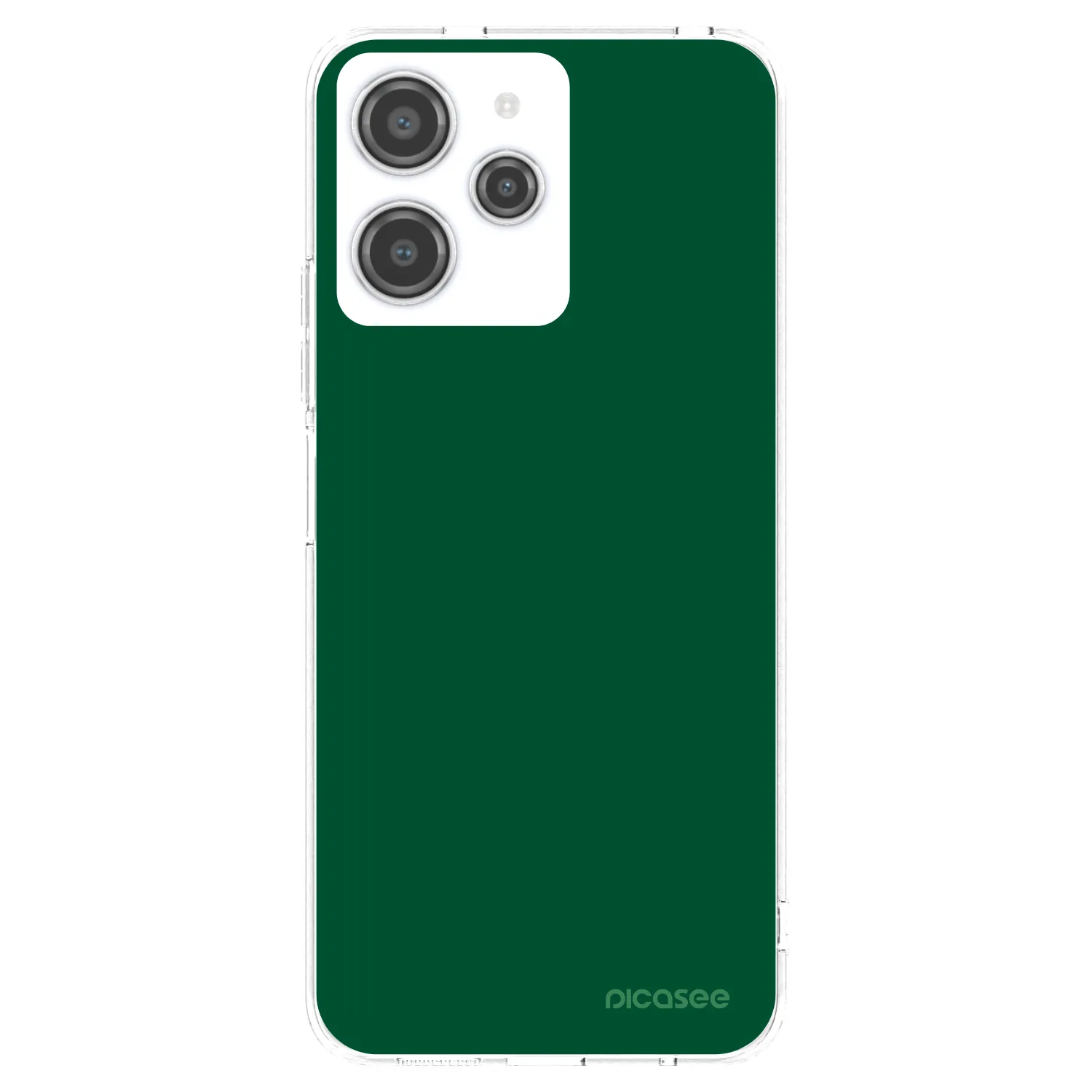 Picasee silikonowe przeźroczyste etui na Xiaomi Redmi 12 4G - Green Gleam
