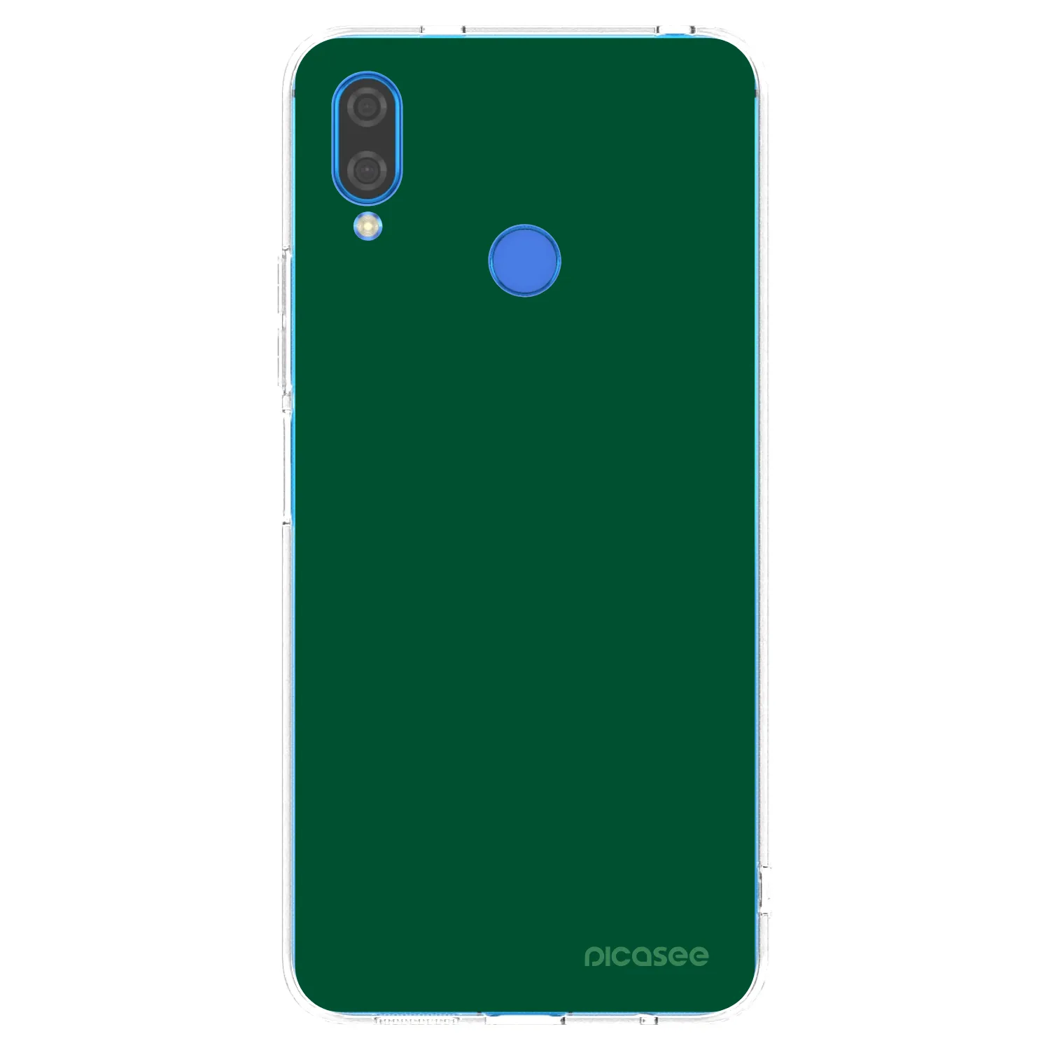 Picasee silikonowe przeźroczyste etui na Huawei Nova 3i - Green Gleam
