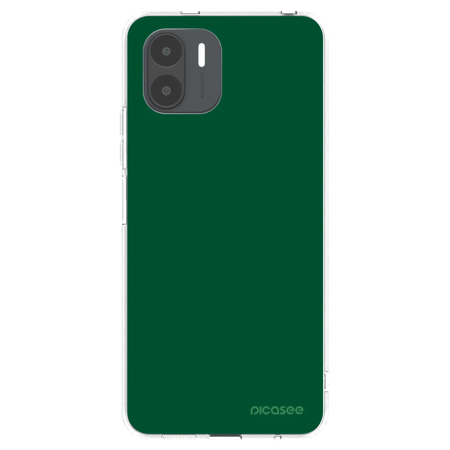 Picasee silikonowe przeźroczyste etui na Xiaomi Redmi A2 - Green Gleam