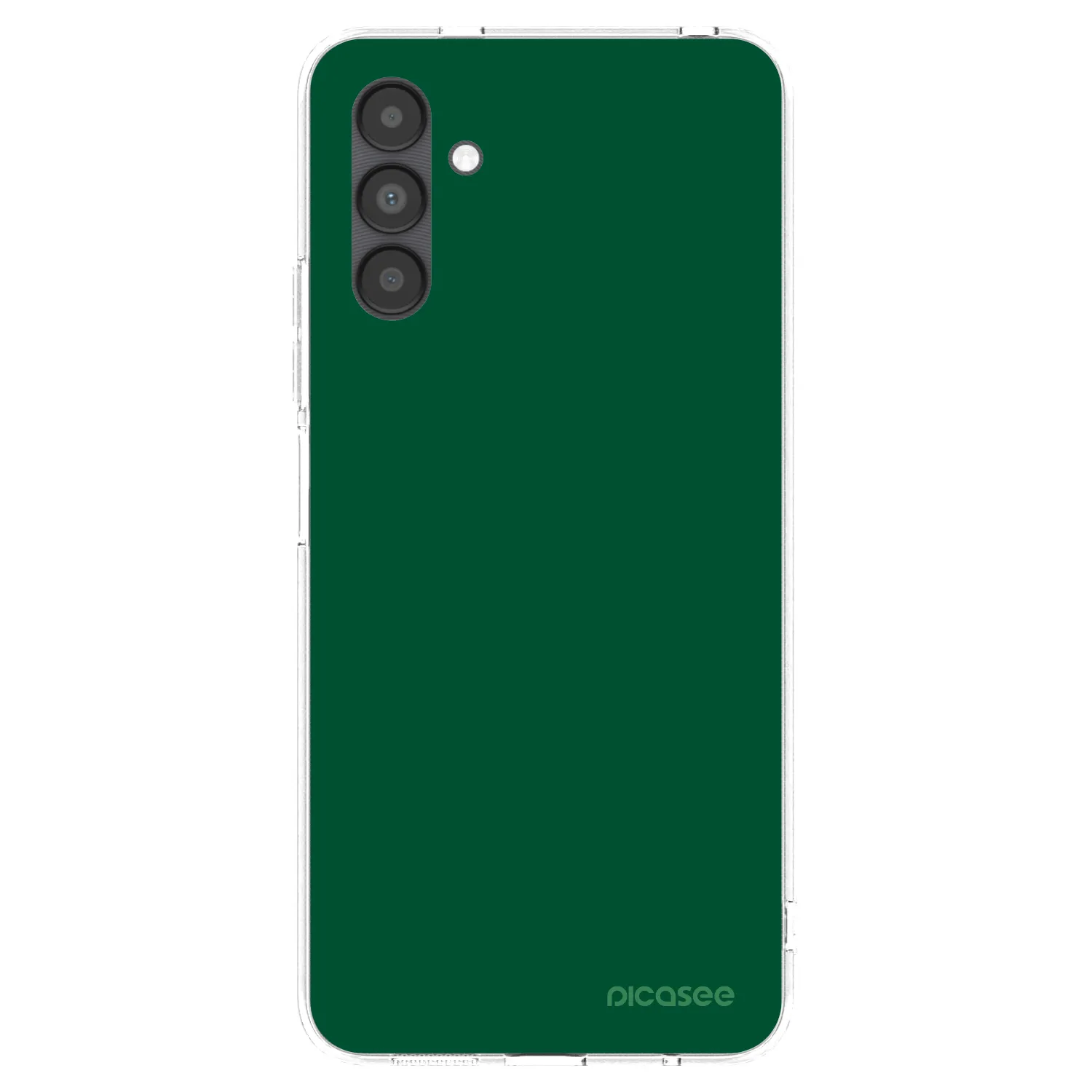 Picasee silikonowe przeźroczyste etui na Samsung Galaxy A04s A047F - Green Gleam