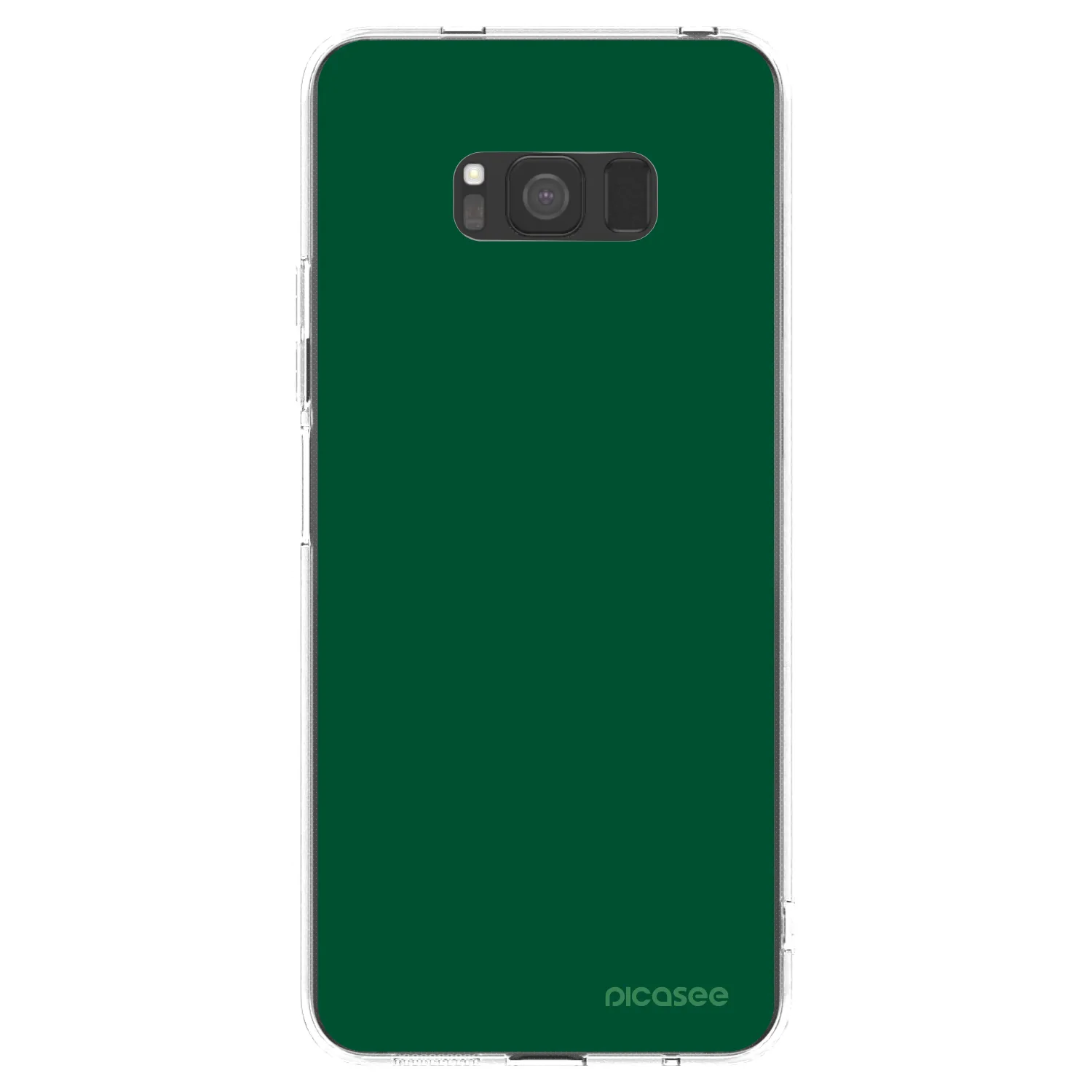 Picasee silikonowe przeźroczyste etui na Samsung Galaxy S8 G950F - Green Gleam