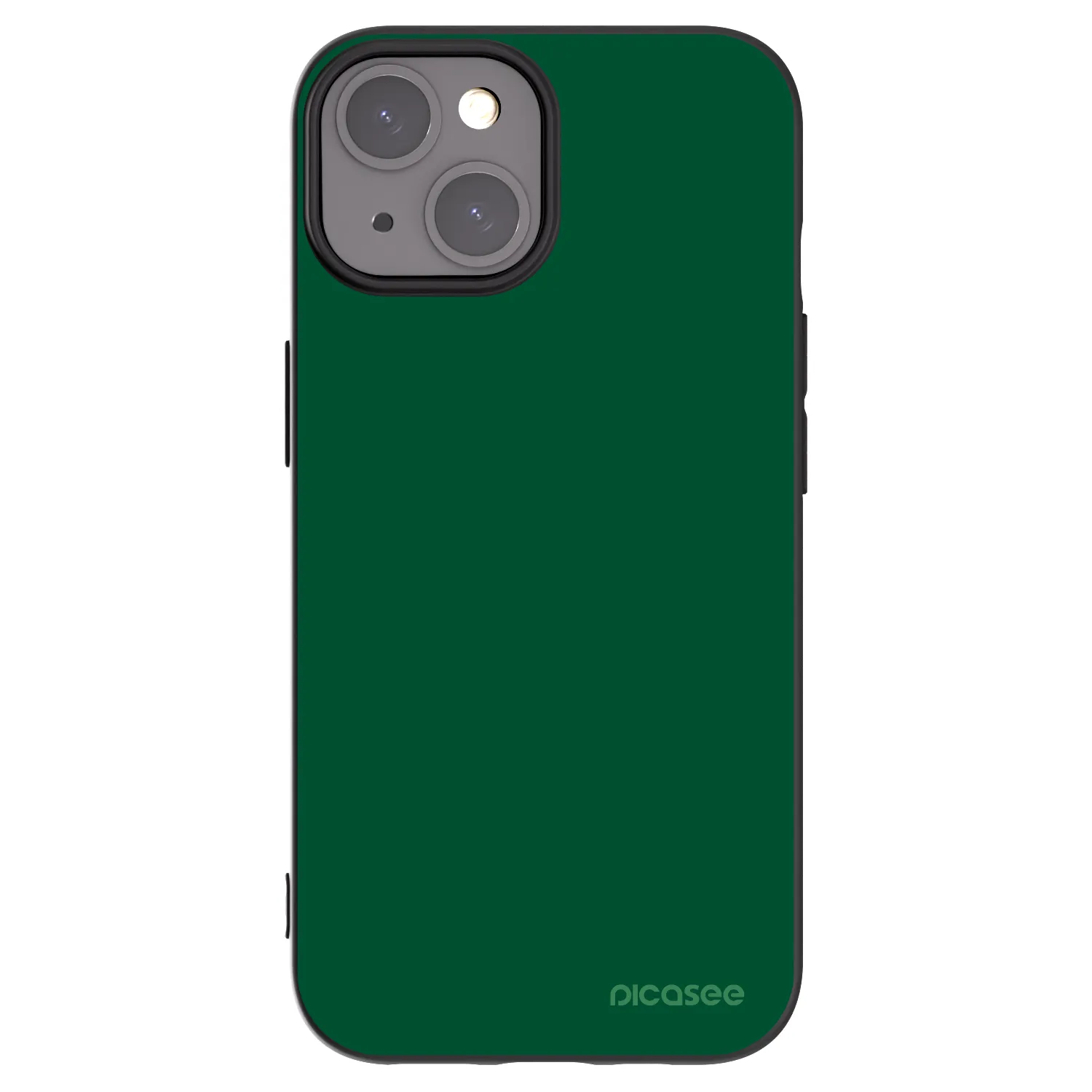 Picasee silikonowe czarne etui na Apple iPhone 15 - Green Gleam