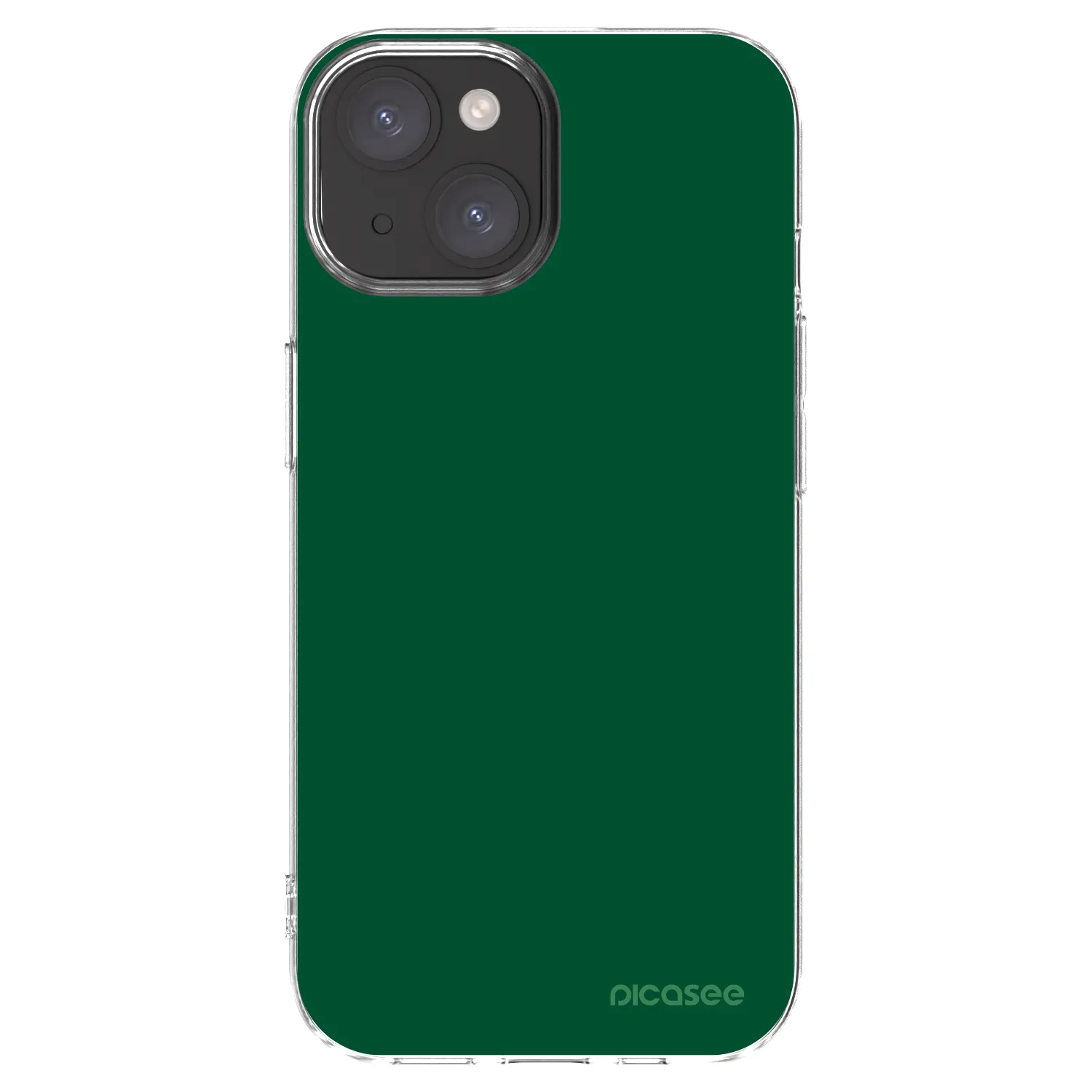 Picasee silikonowe przeźroczyste etui na Apple iPhone 15 - Green Gleam