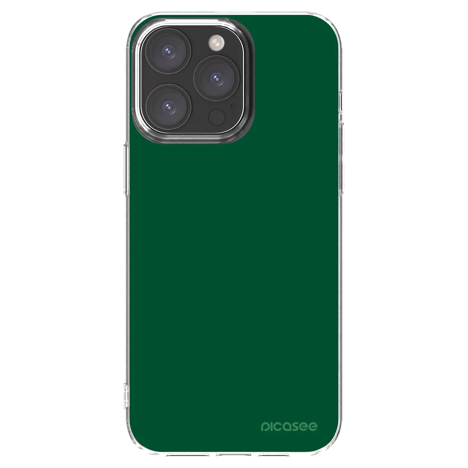 Picasee silikonowe przeźroczyste etui na Apple iPhone 15 Pro Max - Green Gleam