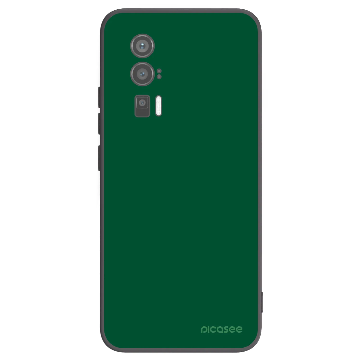 Picasee silikonowe czarne etui na Xiaomi Poco F5 Pro 5G - Green Gleam