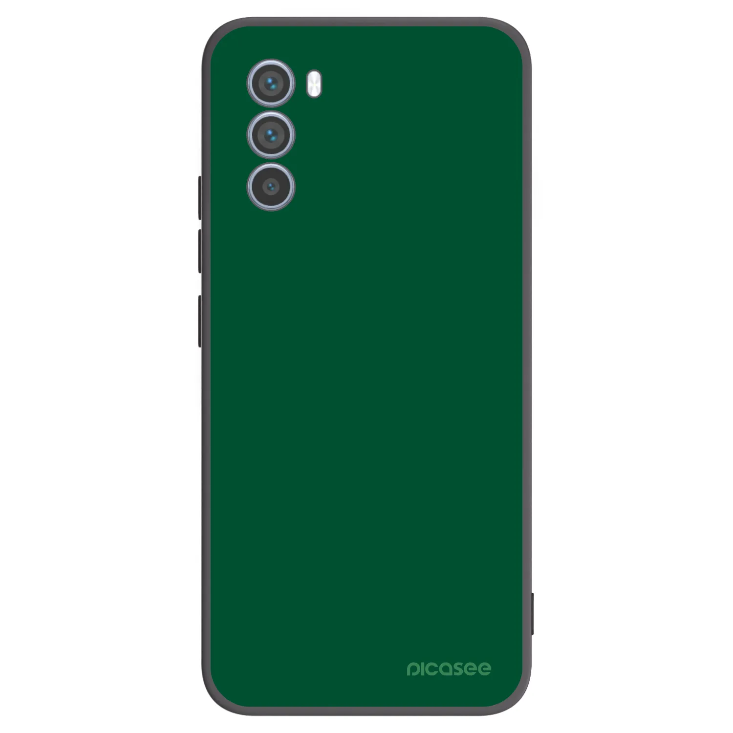Picasee silikonowe czarne etui na Motorola Moto G62 - Green Gleam
